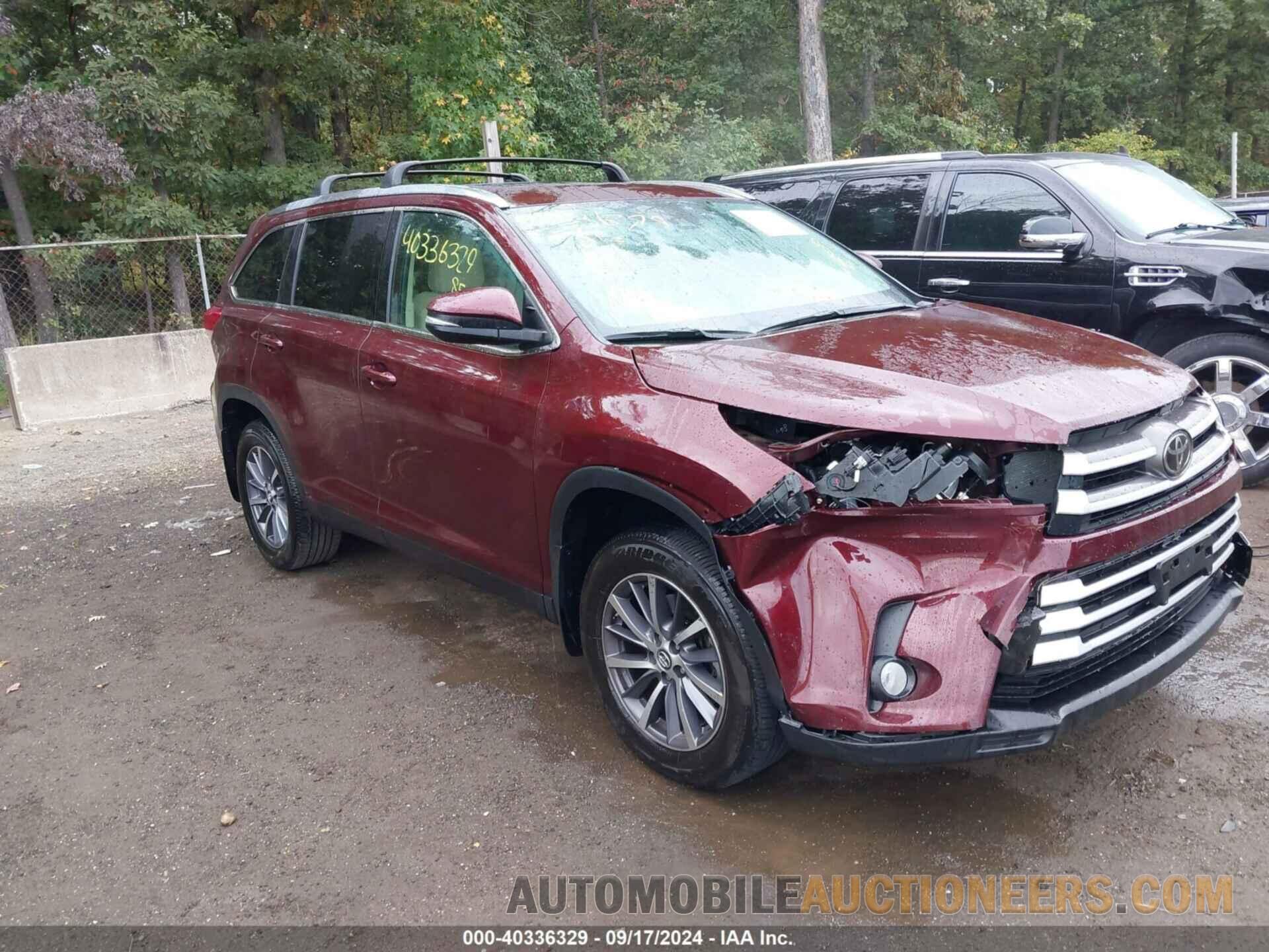 5TDJZRFHXKS951110 TOYOTA HIGHLANDER 2019