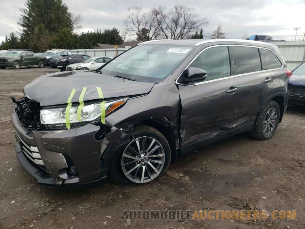 5TDJZRFHXKS991073 TOYOTA HIGHLANDER 2019