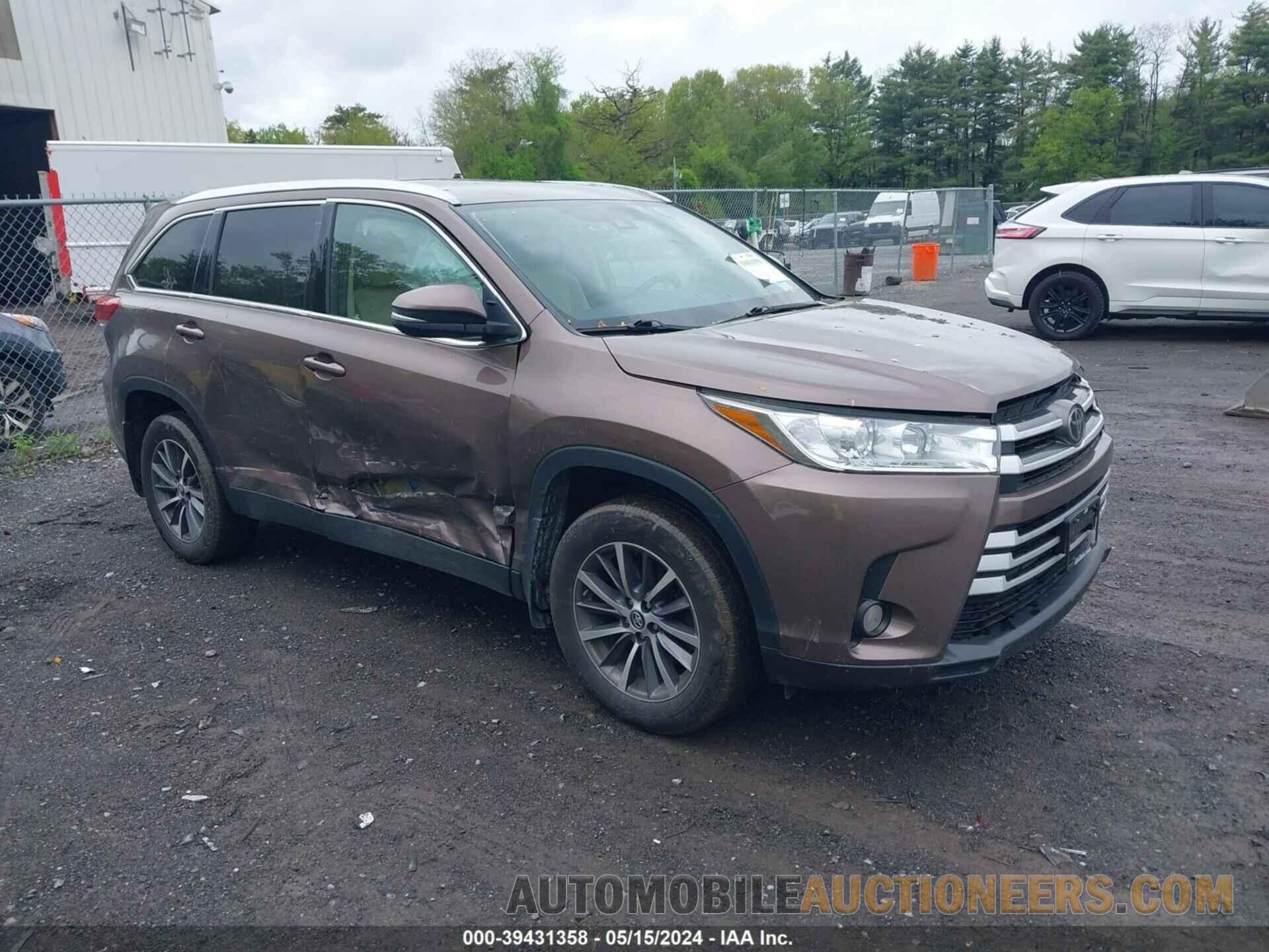 5TDJZRFHXKS994569 TOYOTA HIGHLANDER 2019