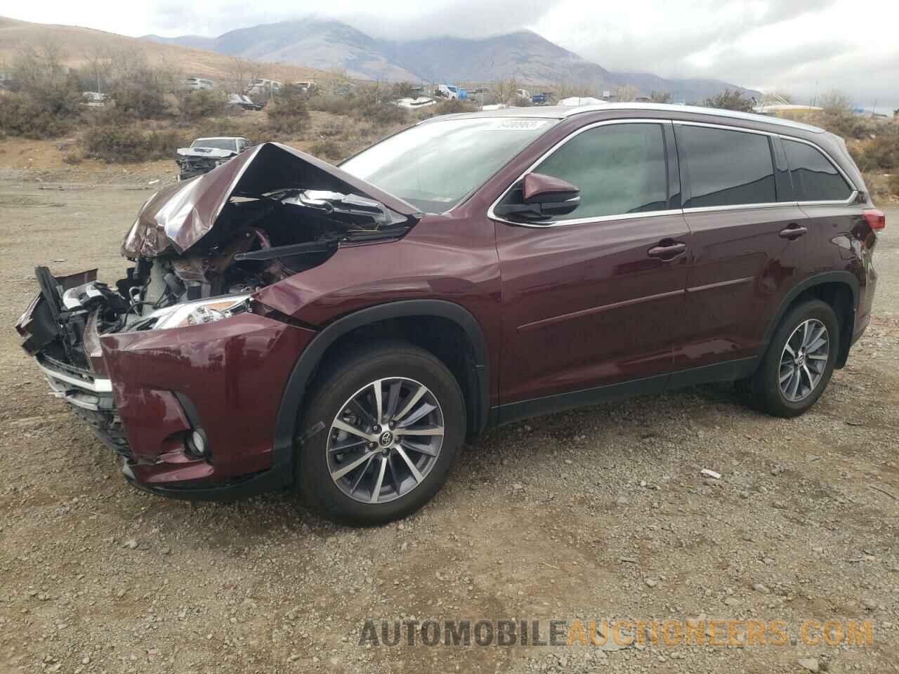 5TDJZRFHXKS998153 TOYOTA HIGHLANDER 2019