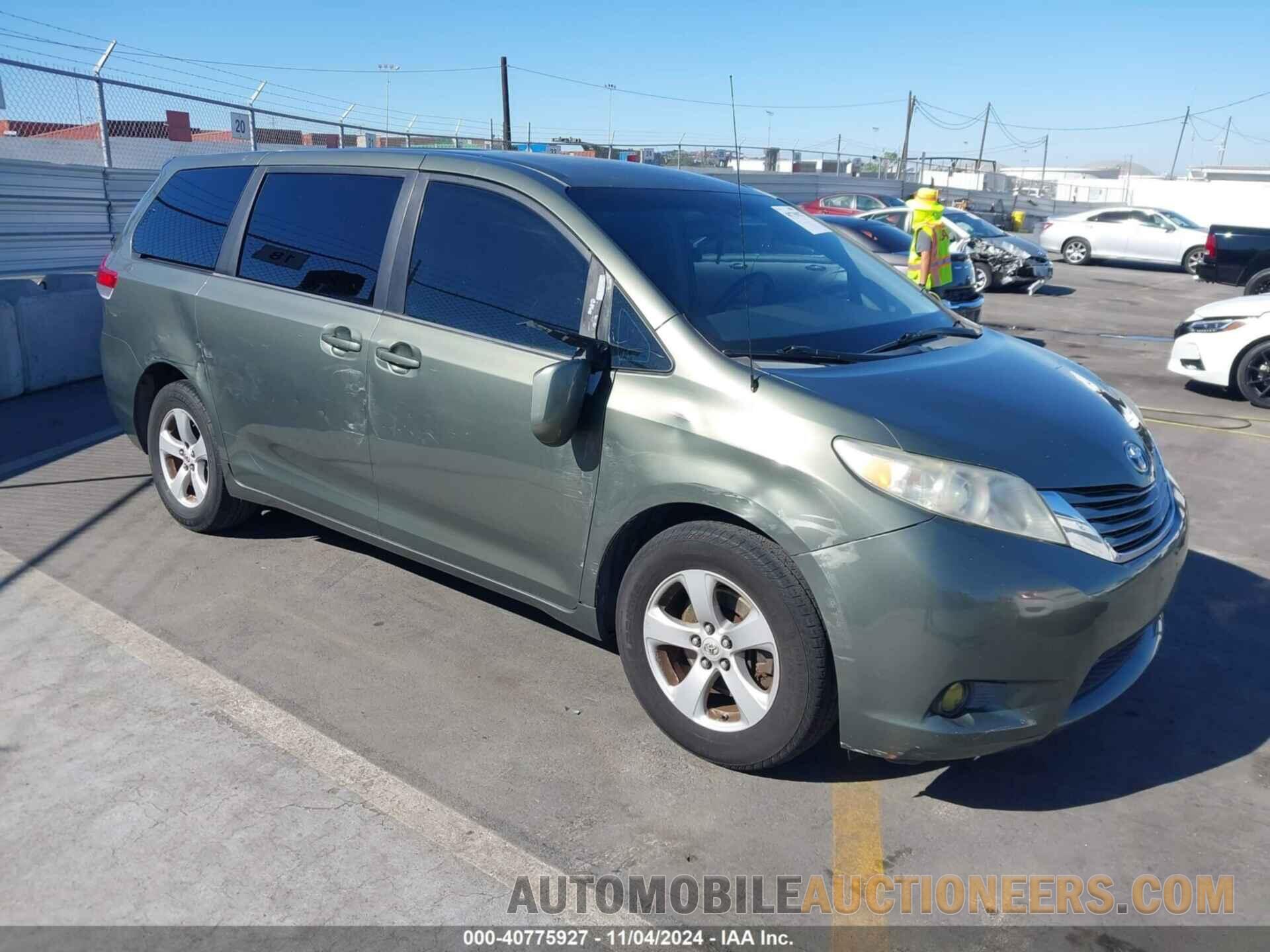 5TDKA3DC1CS014843 TOYOTA SIENNA 2012