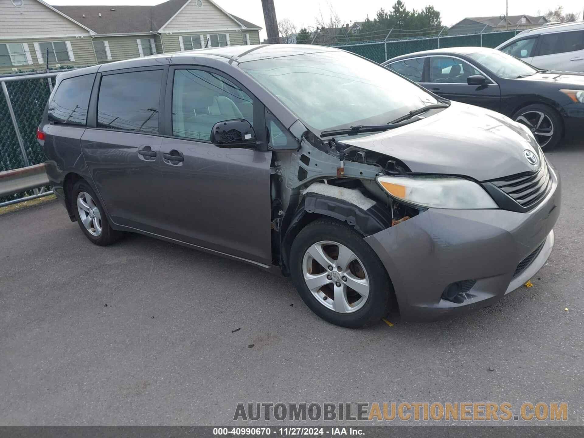 5TDKA3DC9BS002437 TOYOTA SIENNA 2011