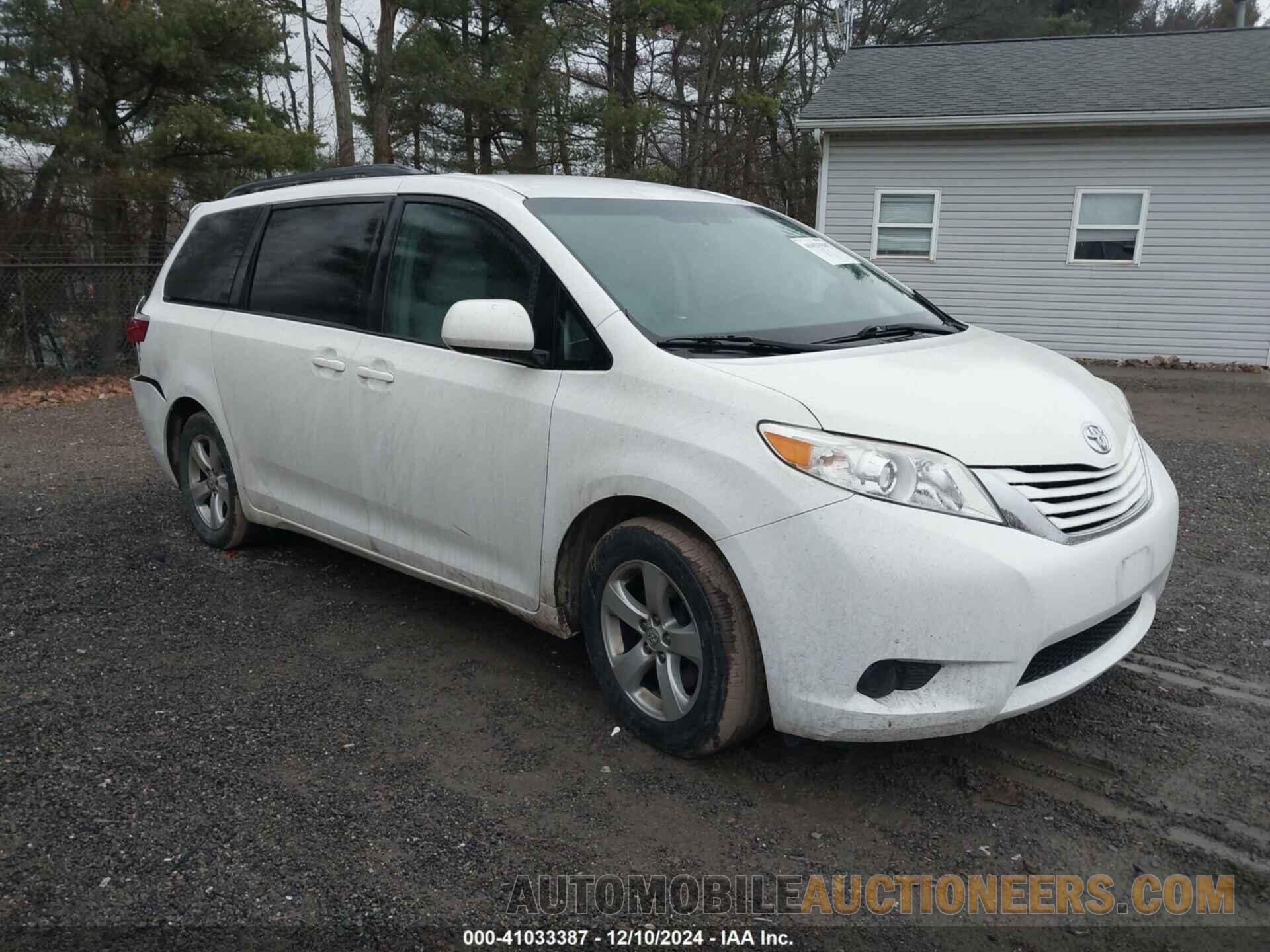 5TDKK3DC0FS575018 TOYOTA SIENNA 2015