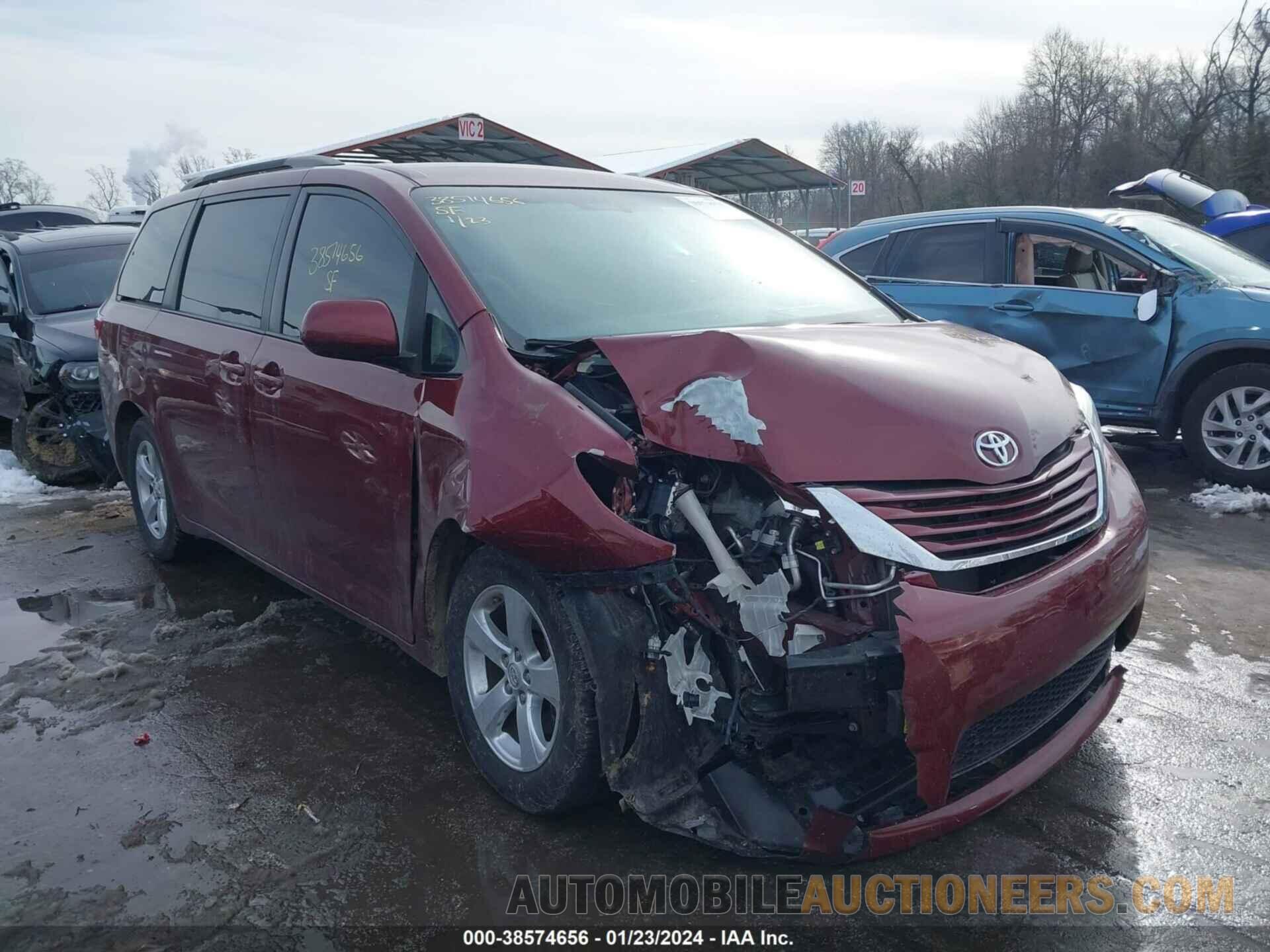 5TDKK3DC0FS615095 TOYOTA SIENNA 2015