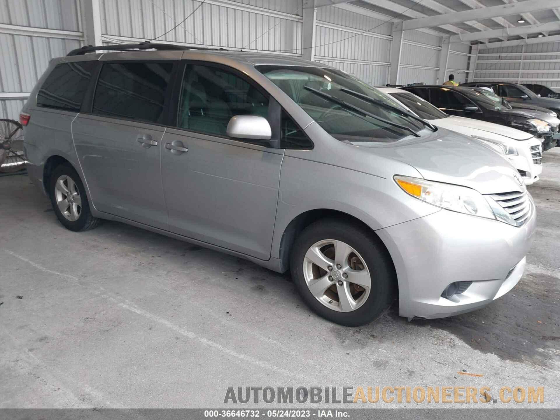 5TDKK3DC0FS643818 TOYOTA SIENNA 2015