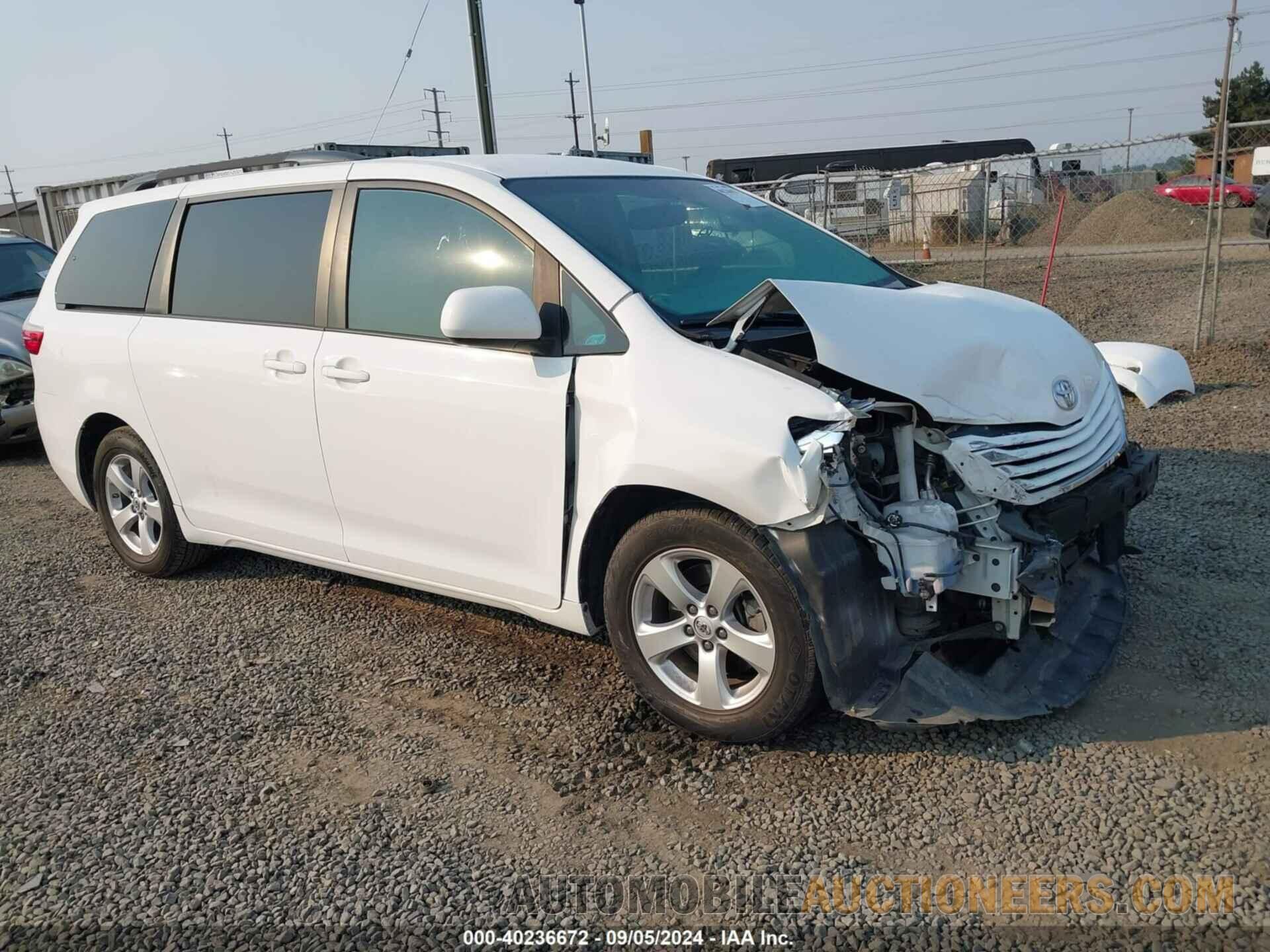 5TDKK3DC1GS766013 TOYOTA SIENNA 2016