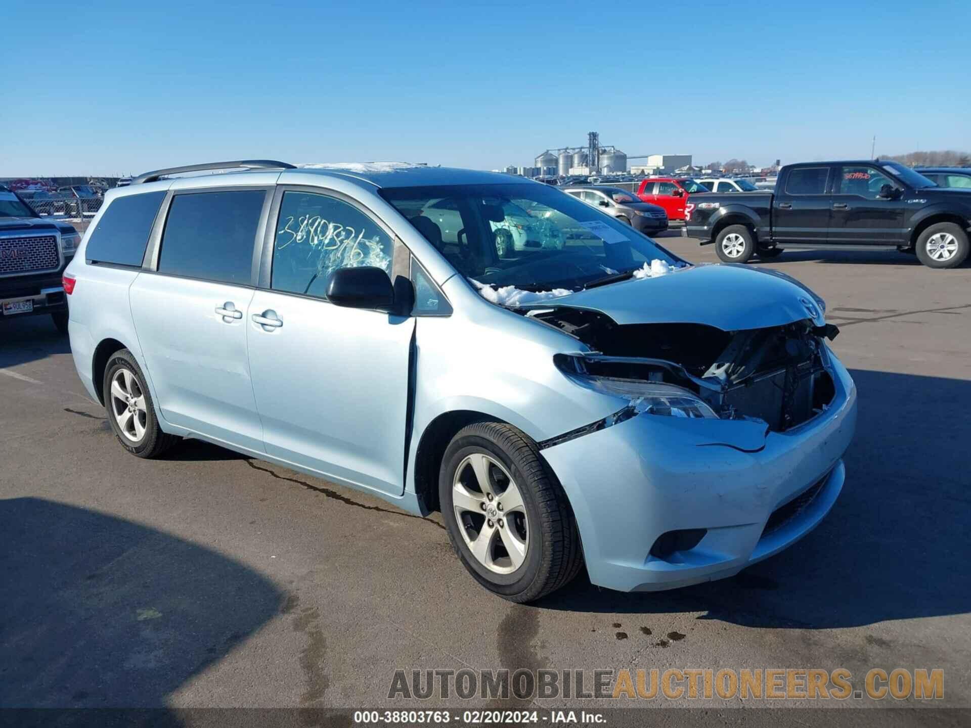 5TDKK3DC2FS530291 TOYOTA SIENNA 2015