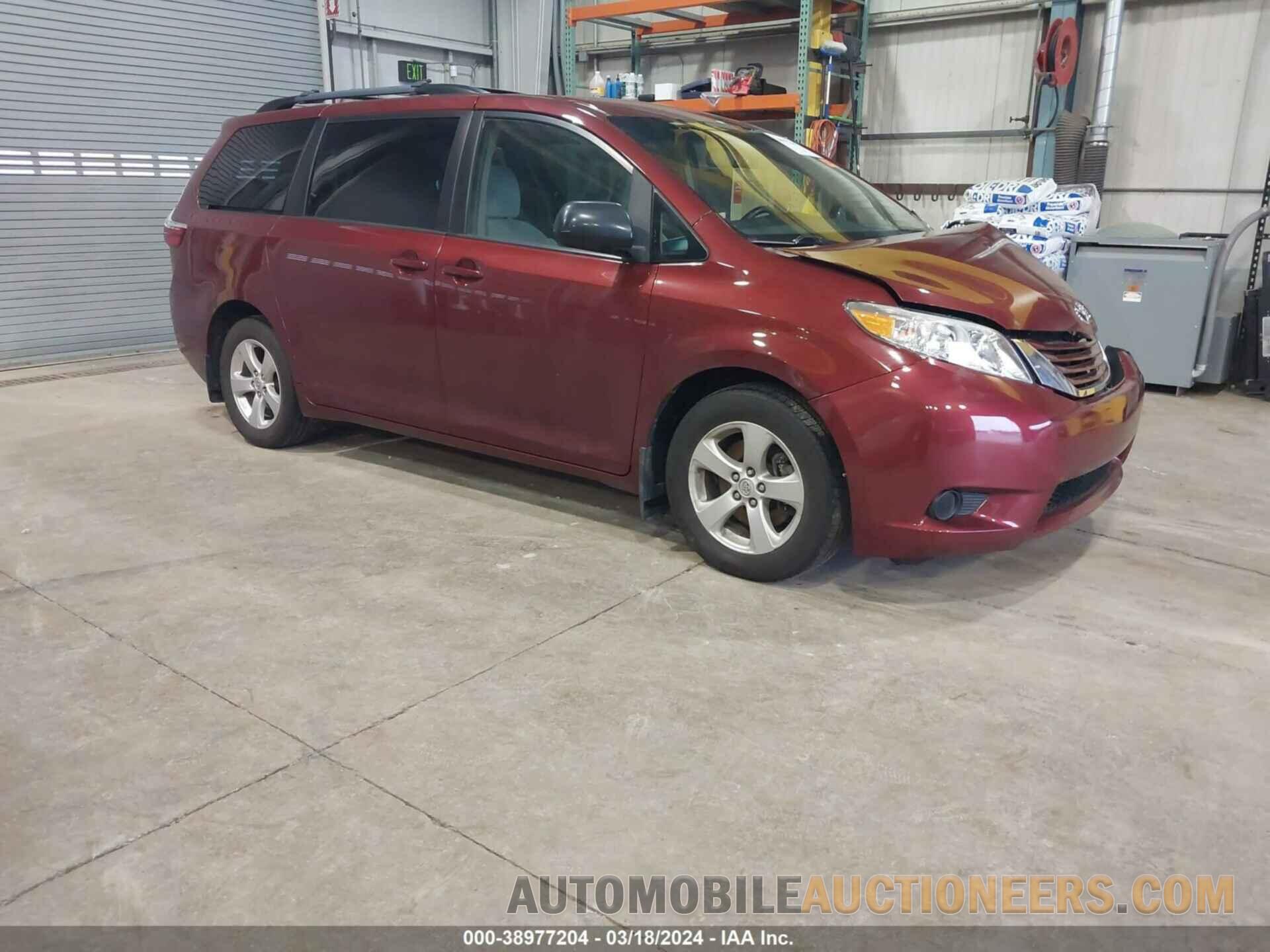 5TDKK3DC2GS752511 TOYOTA SIENNA 2016