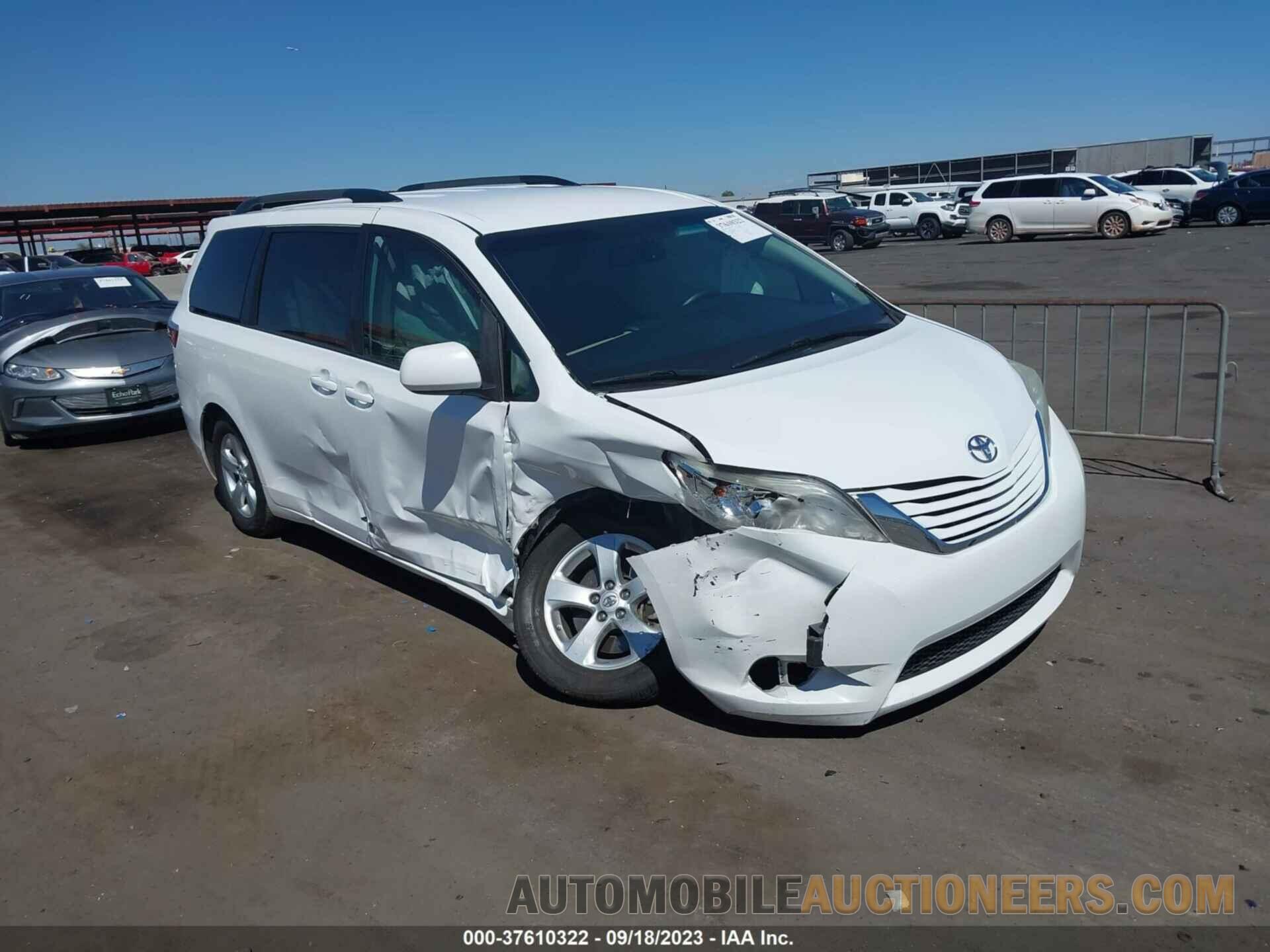 5TDKK3DC2GS757207 TOYOTA SIENNA 2016