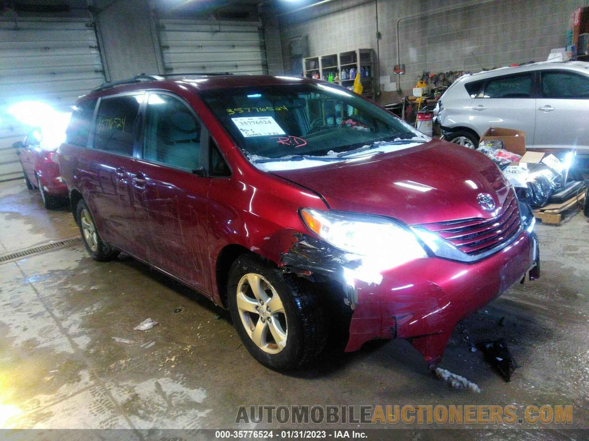 5TDKK3DC3FS616001 TOYOTA SIENNA 2015