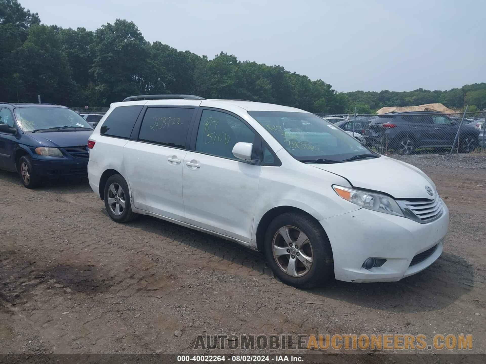 5TDKK3DC4GS726041 TOYOTA SIENNA 2016