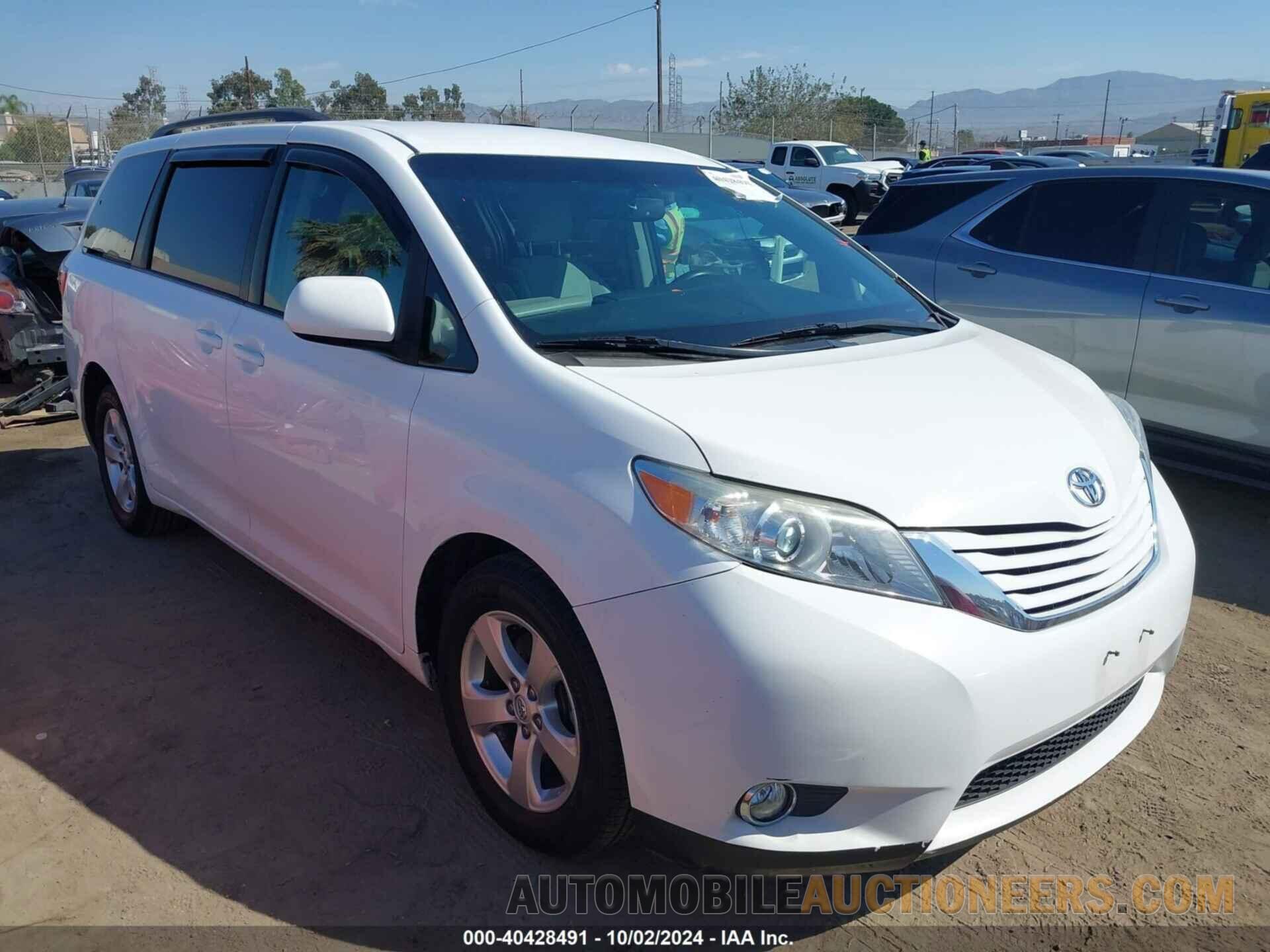 5TDKK3DC5GS728106 TOYOTA SIENNA 2016