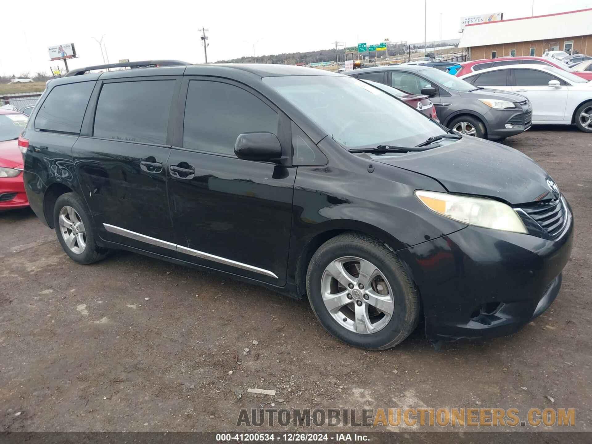 5TDKK3DC6CS278749 TOYOTA SIENNA 2012