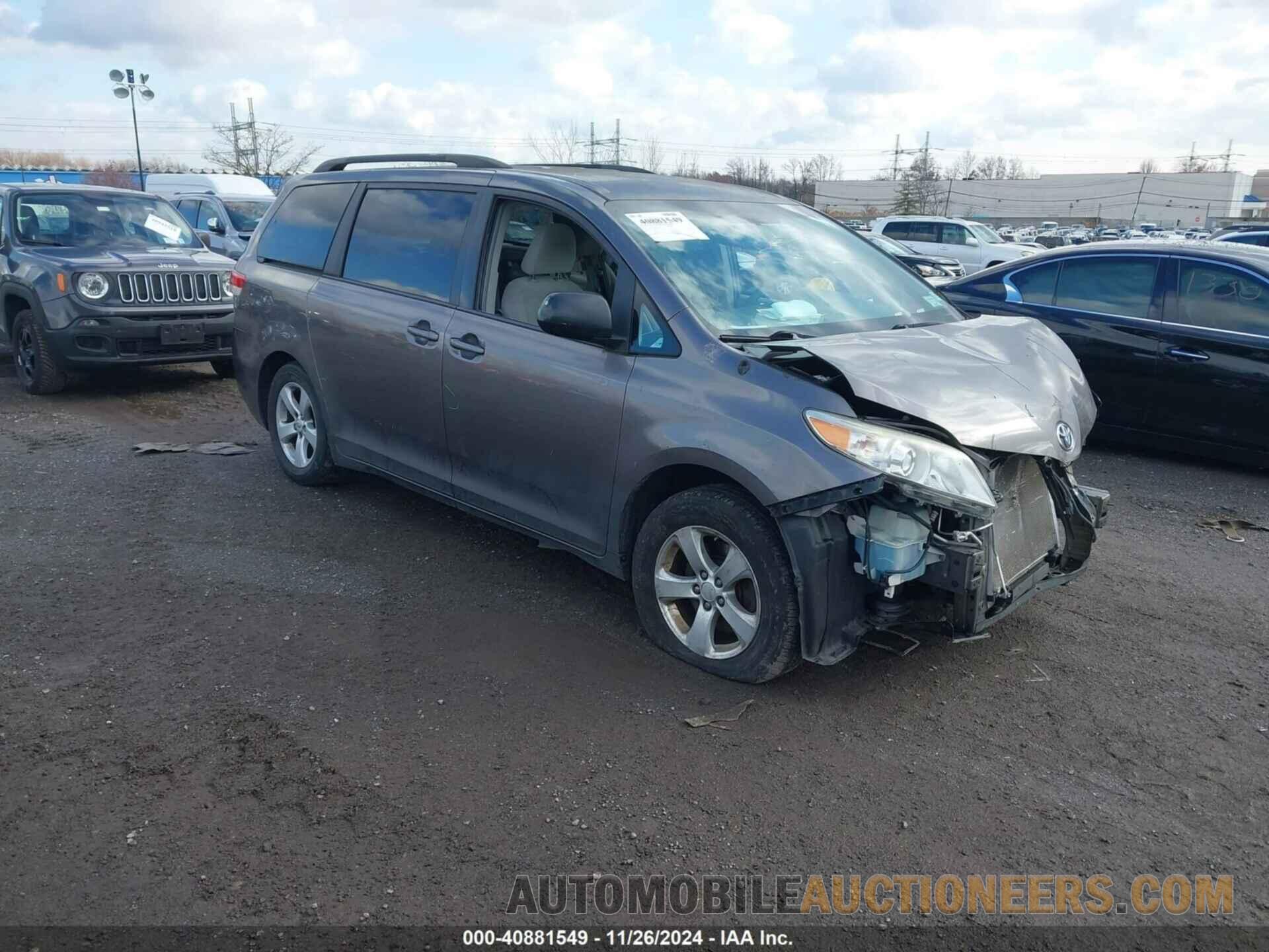 5TDKK3DC6DS337218 TOYOTA SIENNA 2013