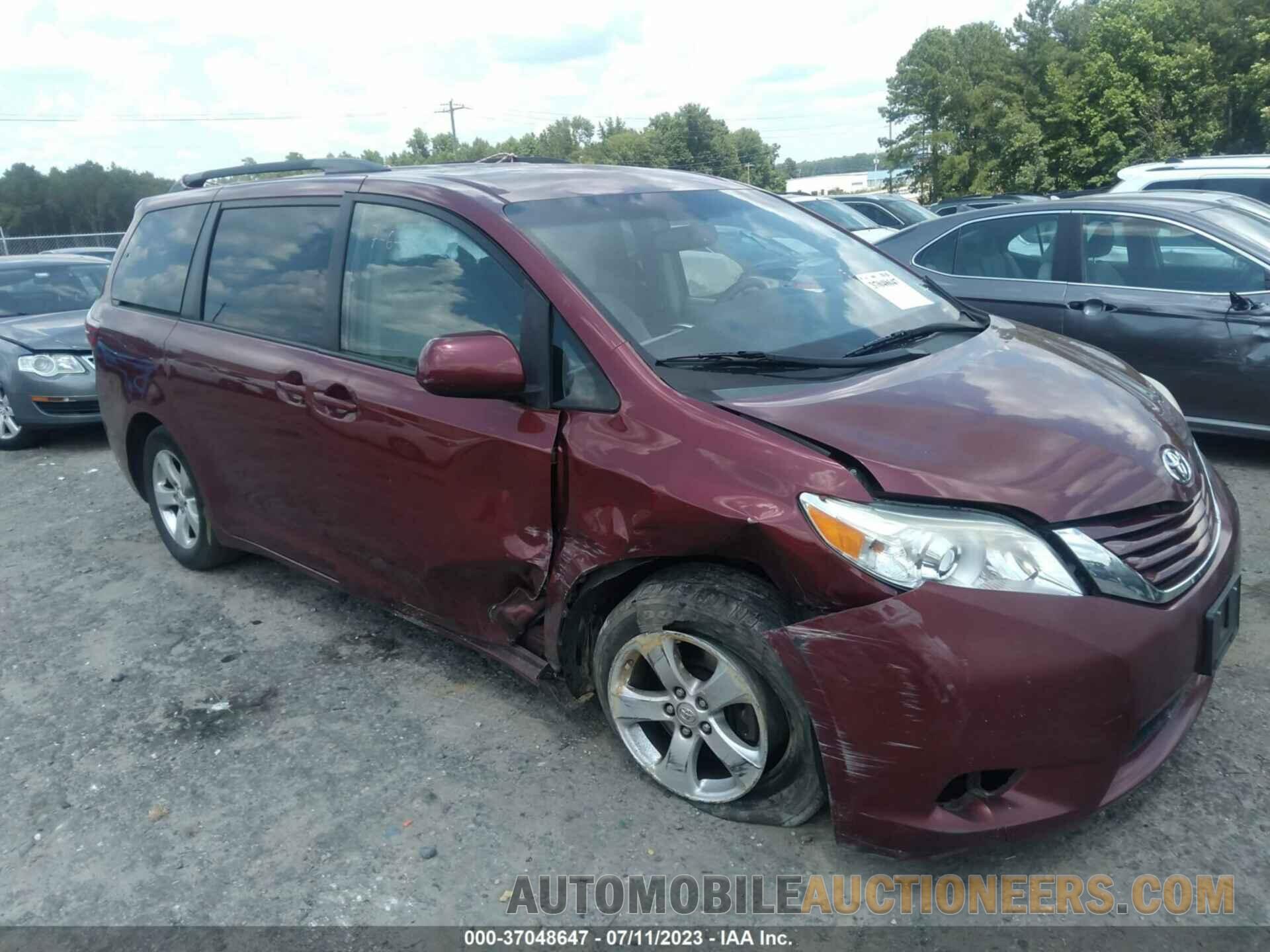 5TDKK3DC6GS724971 TOYOTA SIENNA 2016