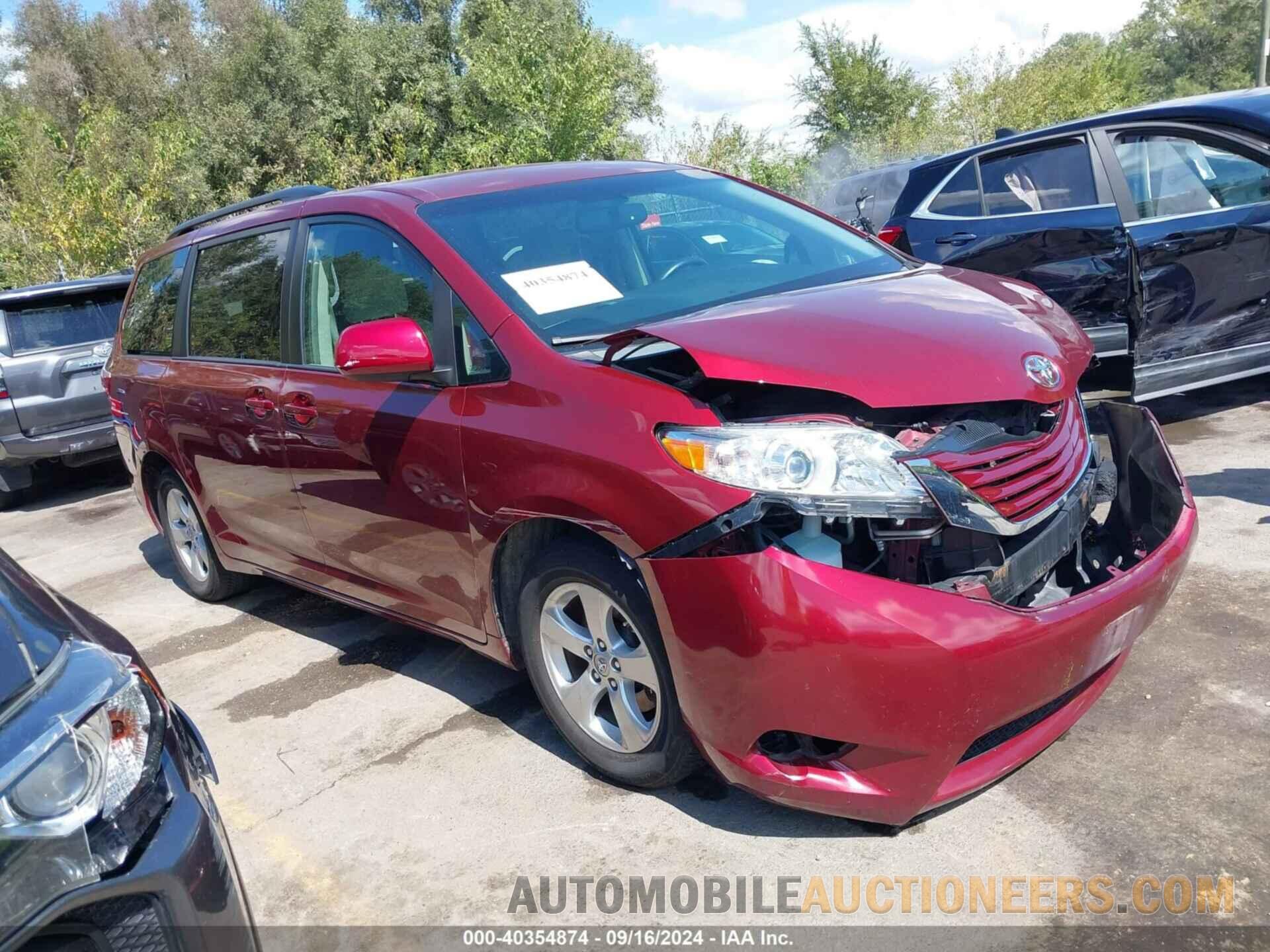 5TDKK3DC7FS640253 TOYOTA SIENNA 2015