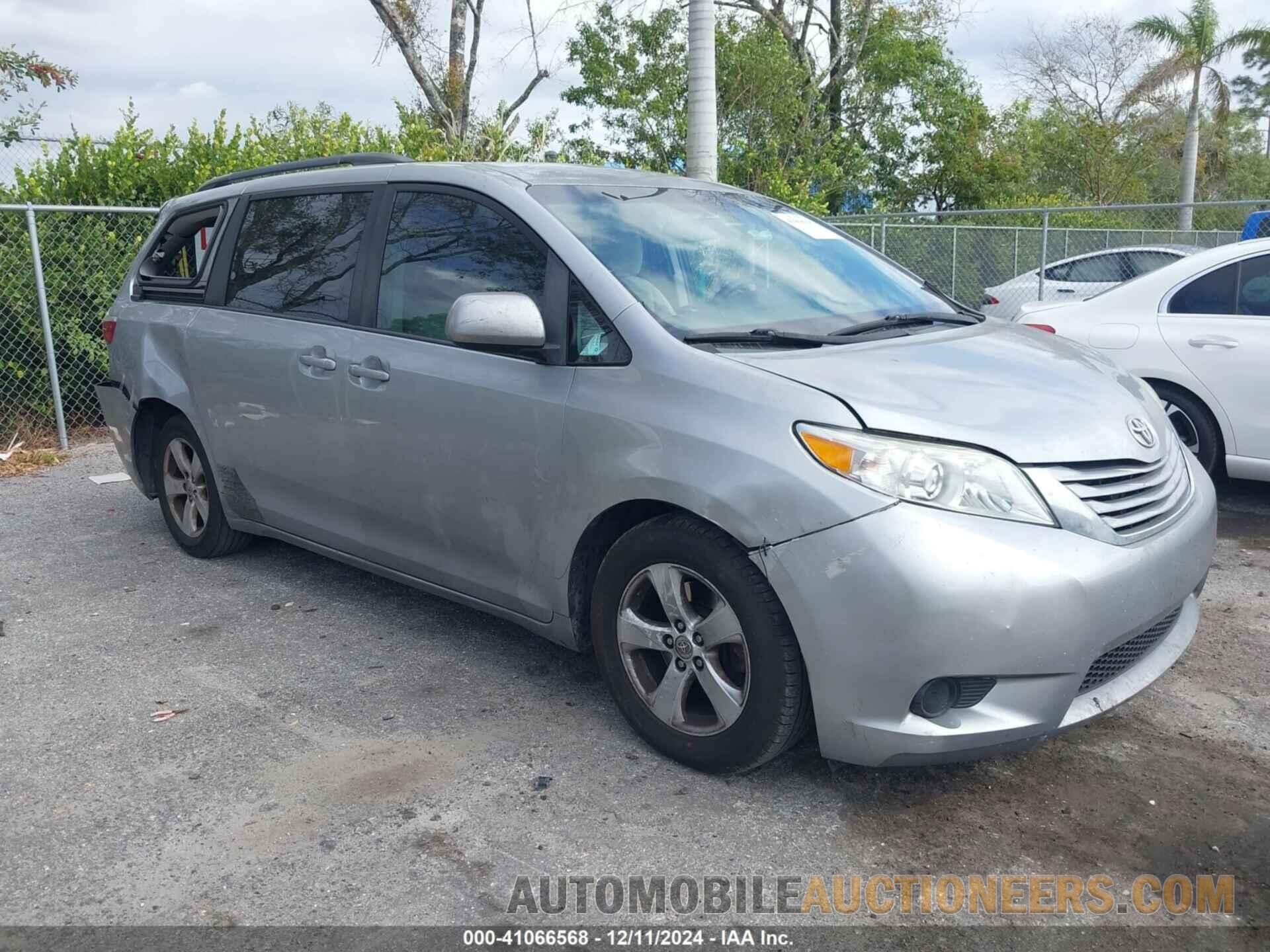 5TDKK3DC7FS662737 TOYOTA SIENNA 2015