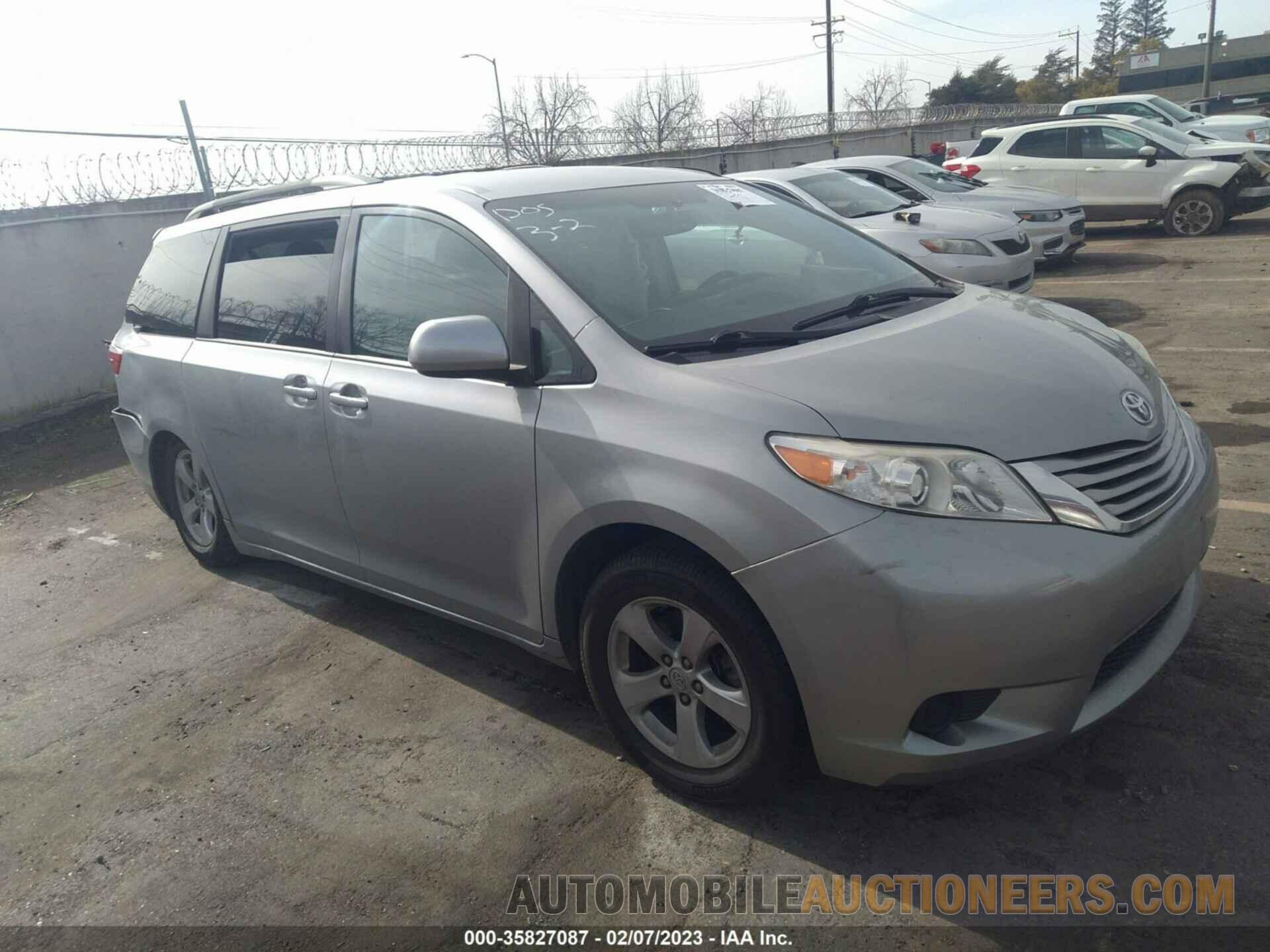 5TDKK3DC8GS744218 TOYOTA SIENNA 2016