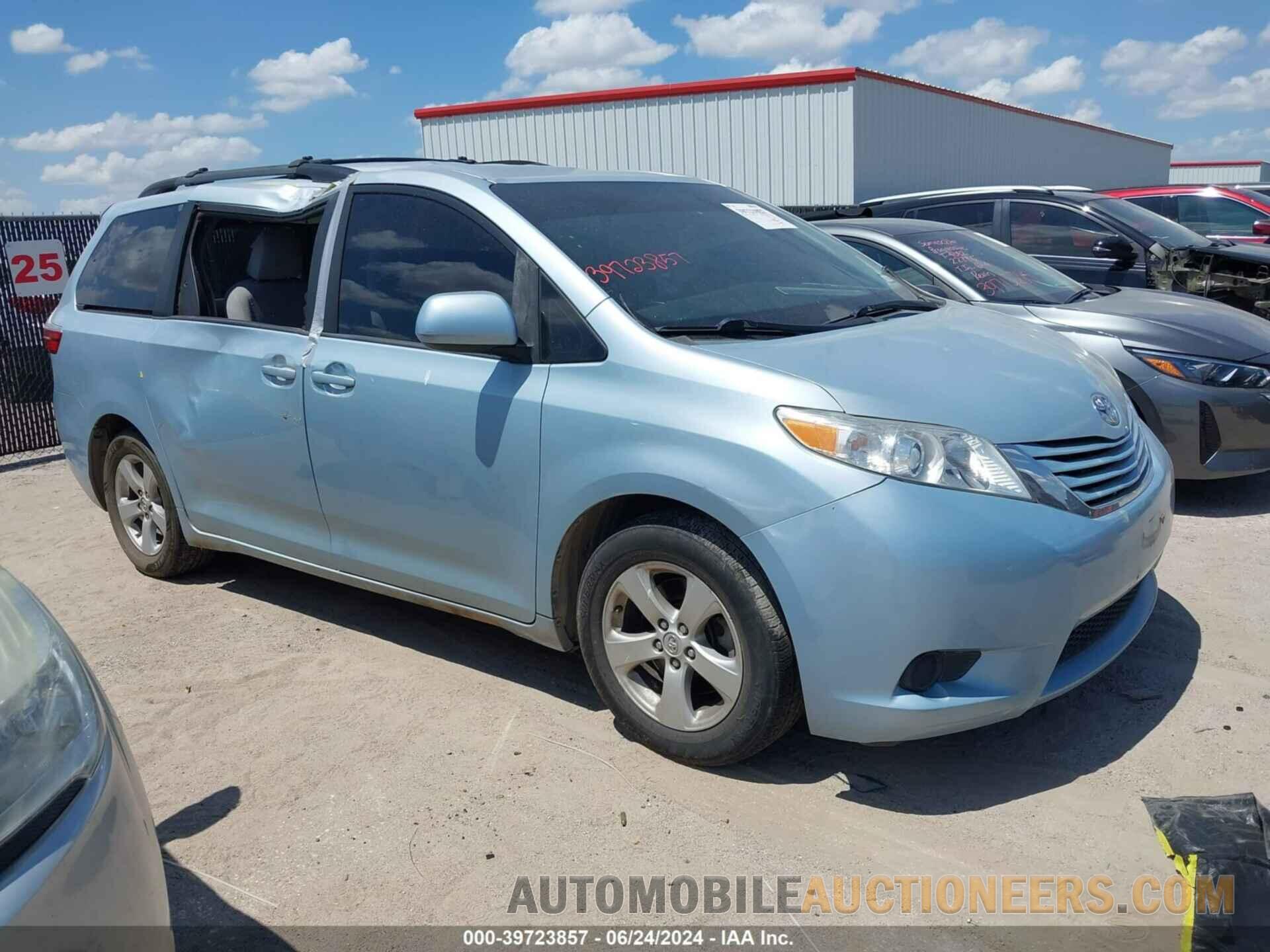 5TDKK3DC9FS539974 TOYOTA SIENNA 2015