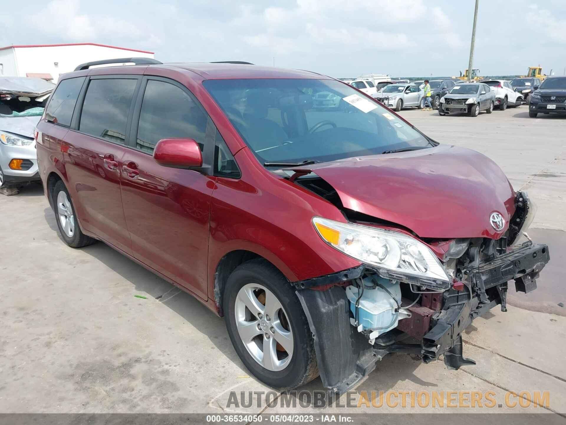 5TDKK3DC9FS618982 TOYOTA SIENNA 2015