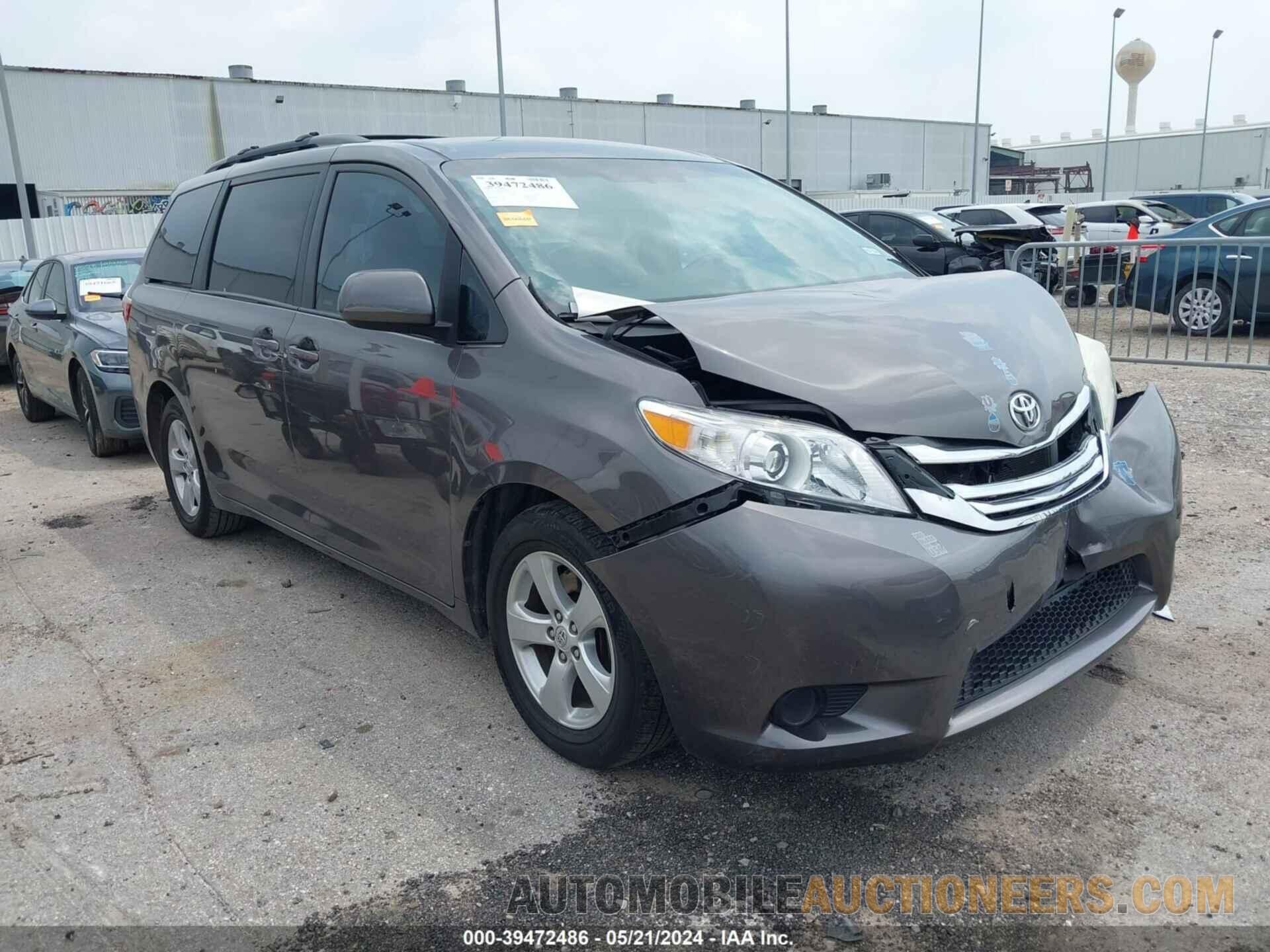 5TDKK3DC9FS680351 TOYOTA SIENNA 2015