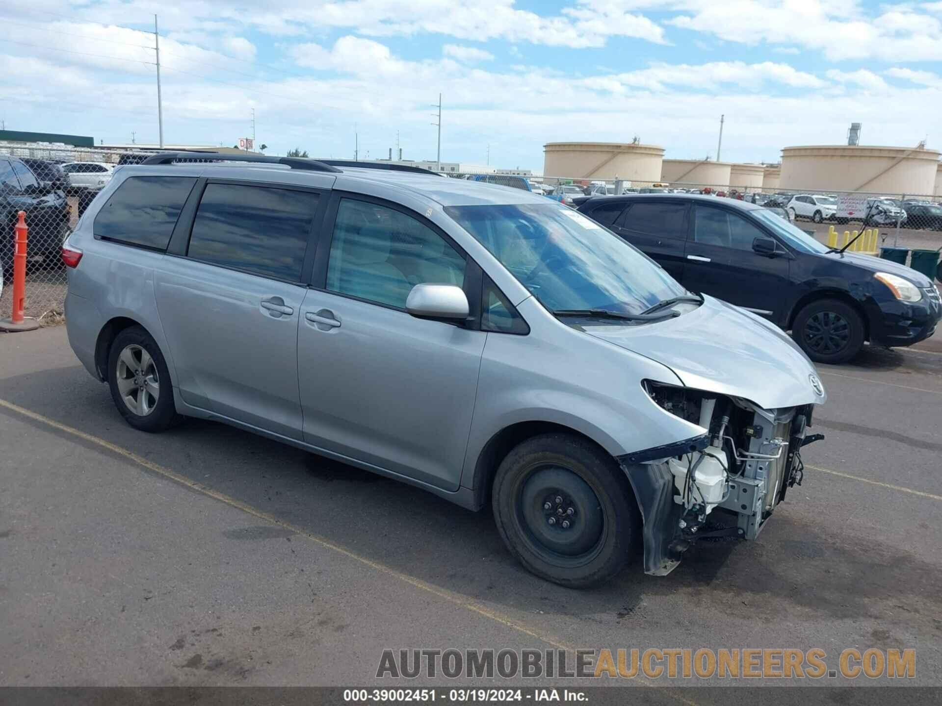 5TDKK3DC9GS691965 TOYOTA SIENNA 2016