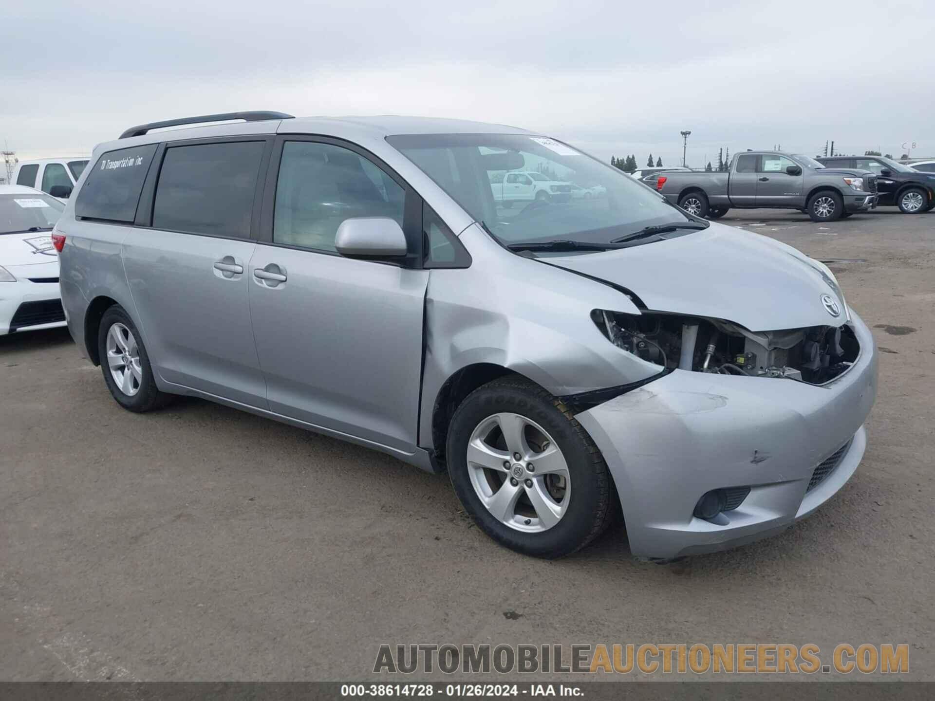 5TDKK3DC9GS708442 TOYOTA SIENNA 2016