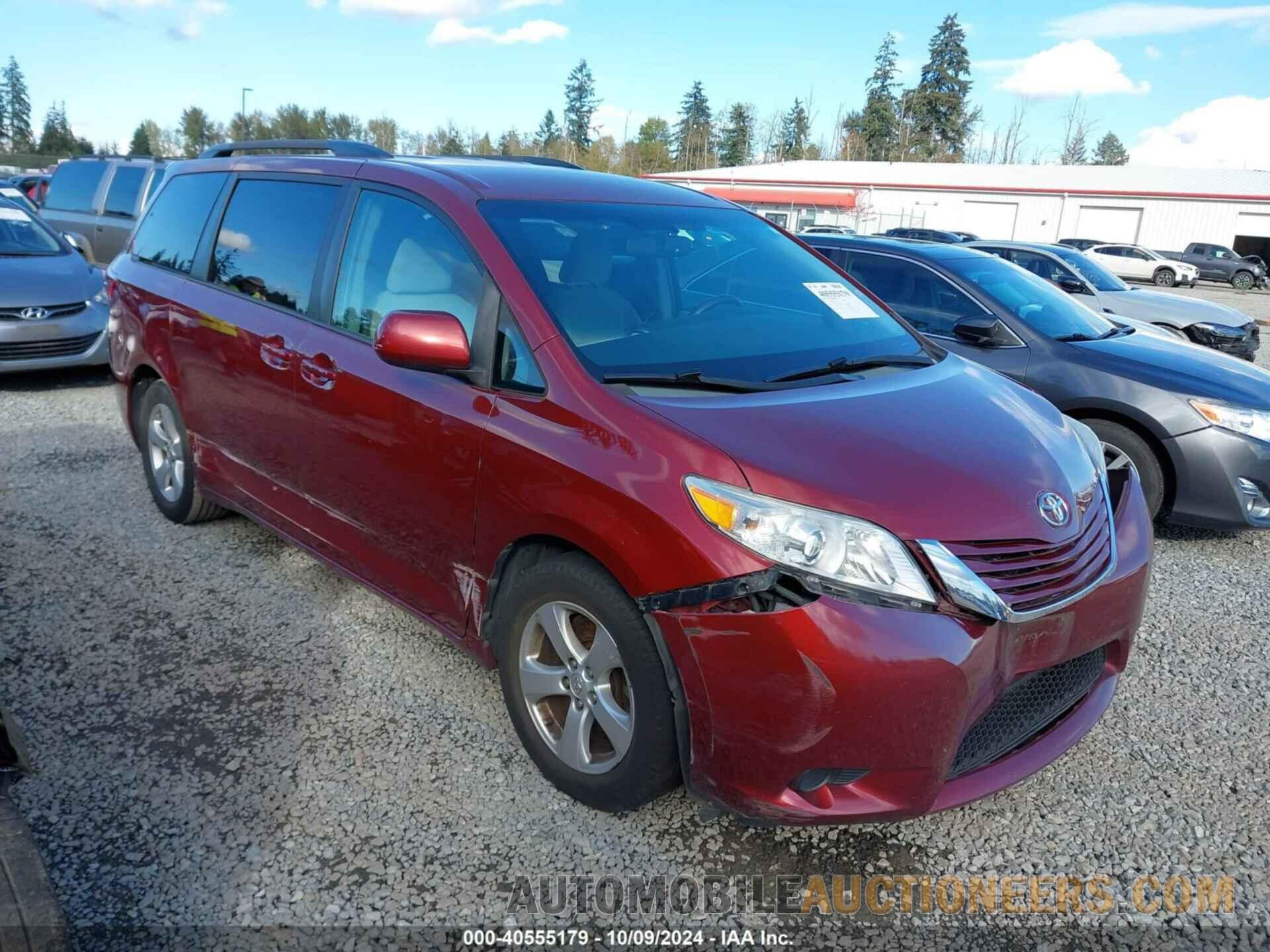 5TDKK3DCXFS611765 TOYOTA SIENNA 2015