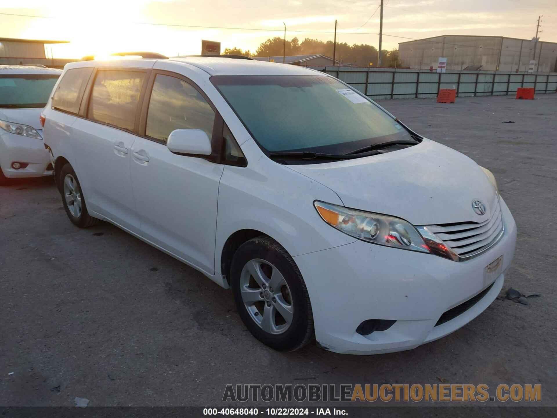 5TDKK3DCXFS634902 TOYOTA SIENNA 2015