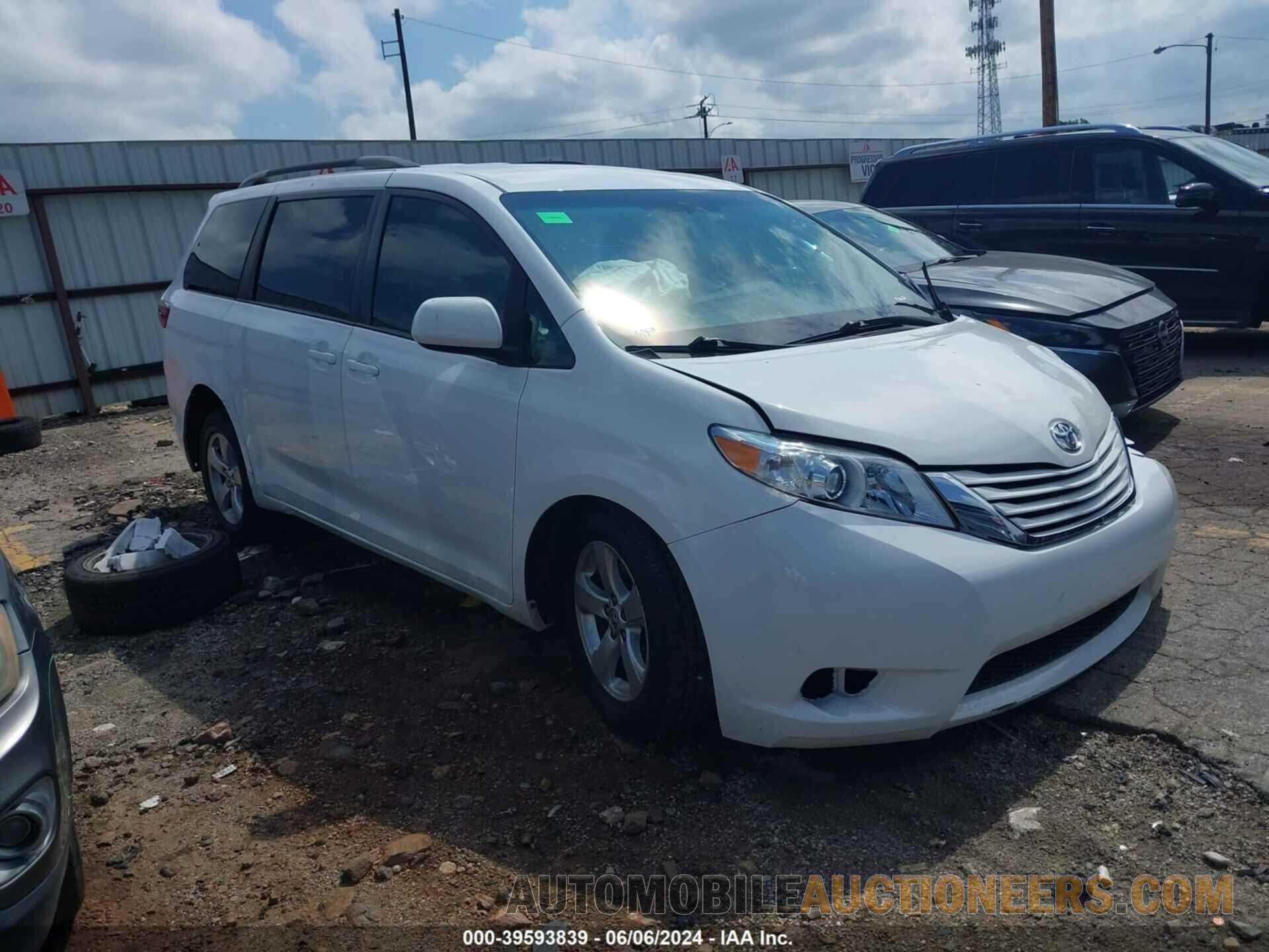 5TDKK3DCXGS741773 TOYOTA SIENNA 2016