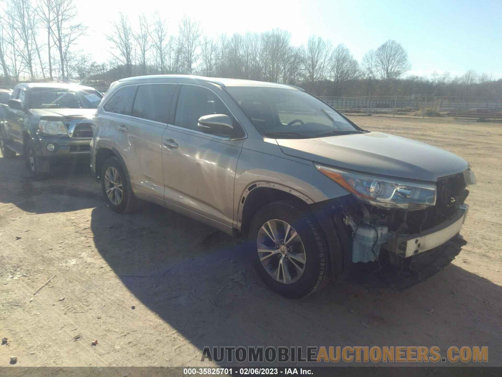 5TDKKRFH0FS053114 TOYOTA HIGHLANDER 2015