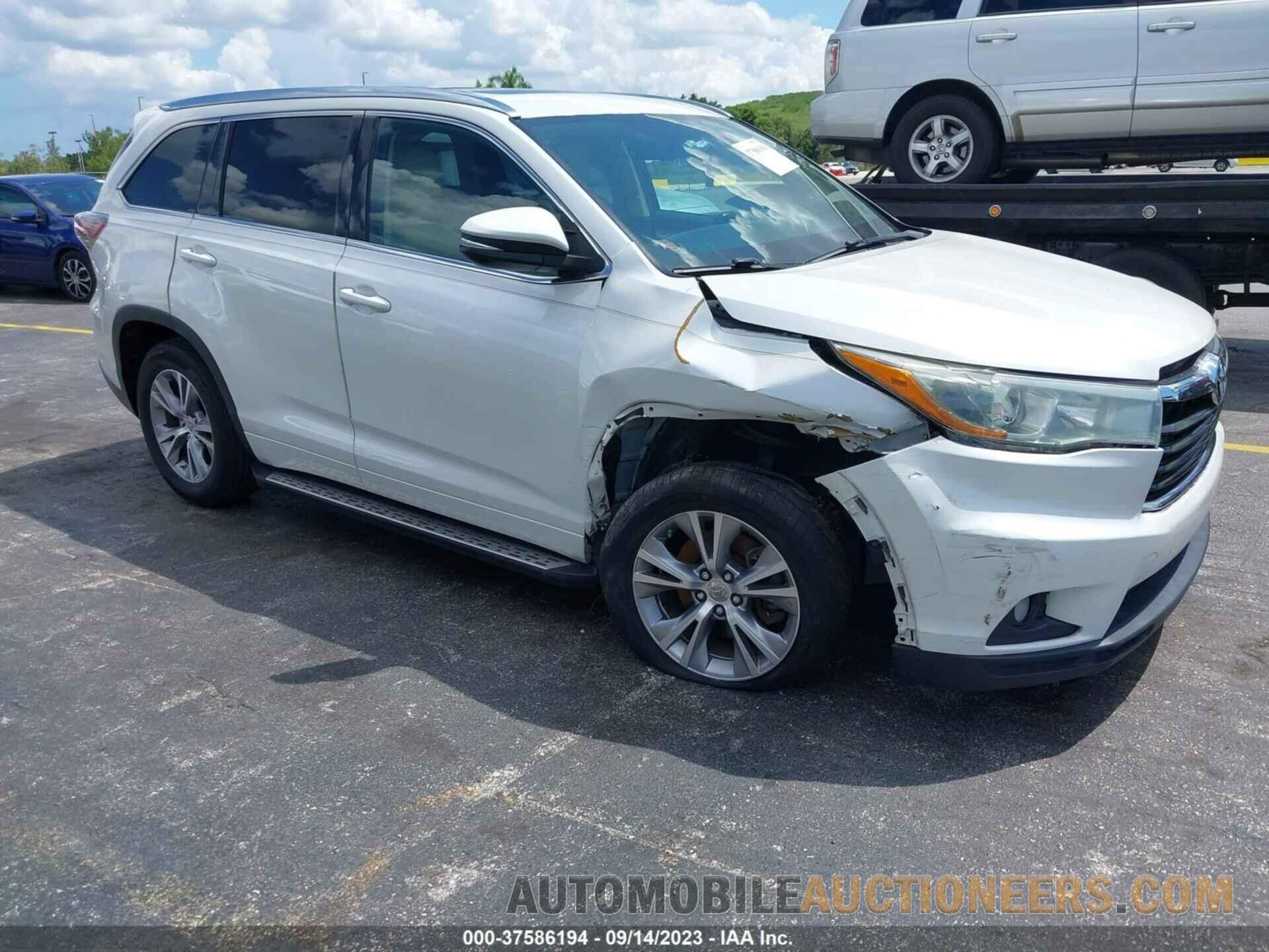 5TDKKRFH0FS079681 TOYOTA HIGHLANDER 2015