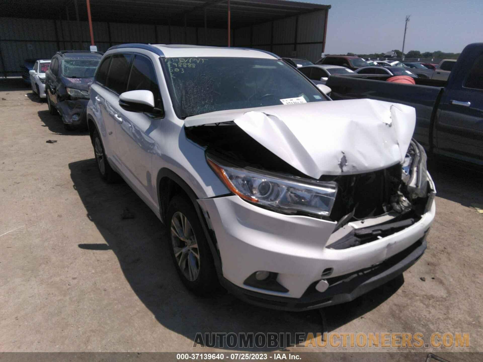 5TDKKRFH0FS104191 TOYOTA HIGHLANDER 2015