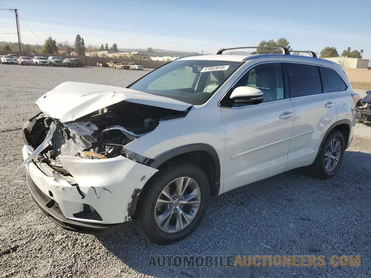 5TDKKRFH0FS112176 TOYOTA HIGHLANDER 2015