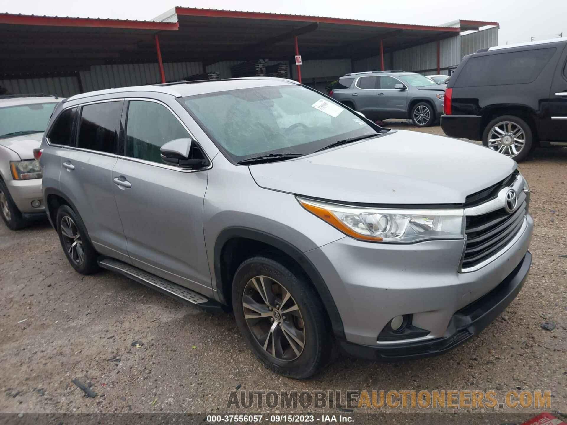 5TDKKRFH0GS130436 TOYOTA HIGHLANDER 2016