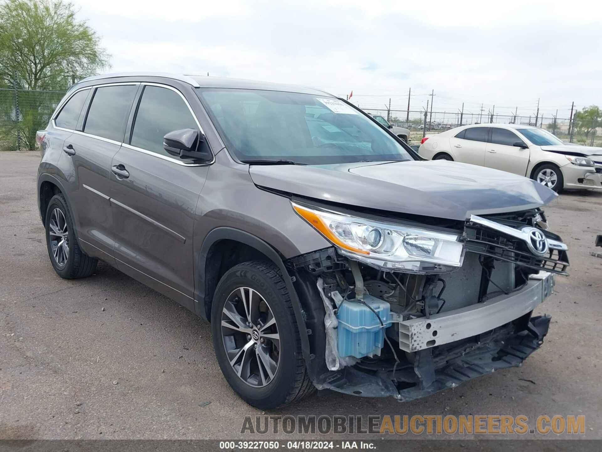 5TDKKRFH0GS147690 TOYOTA HIGHLANDER 2016