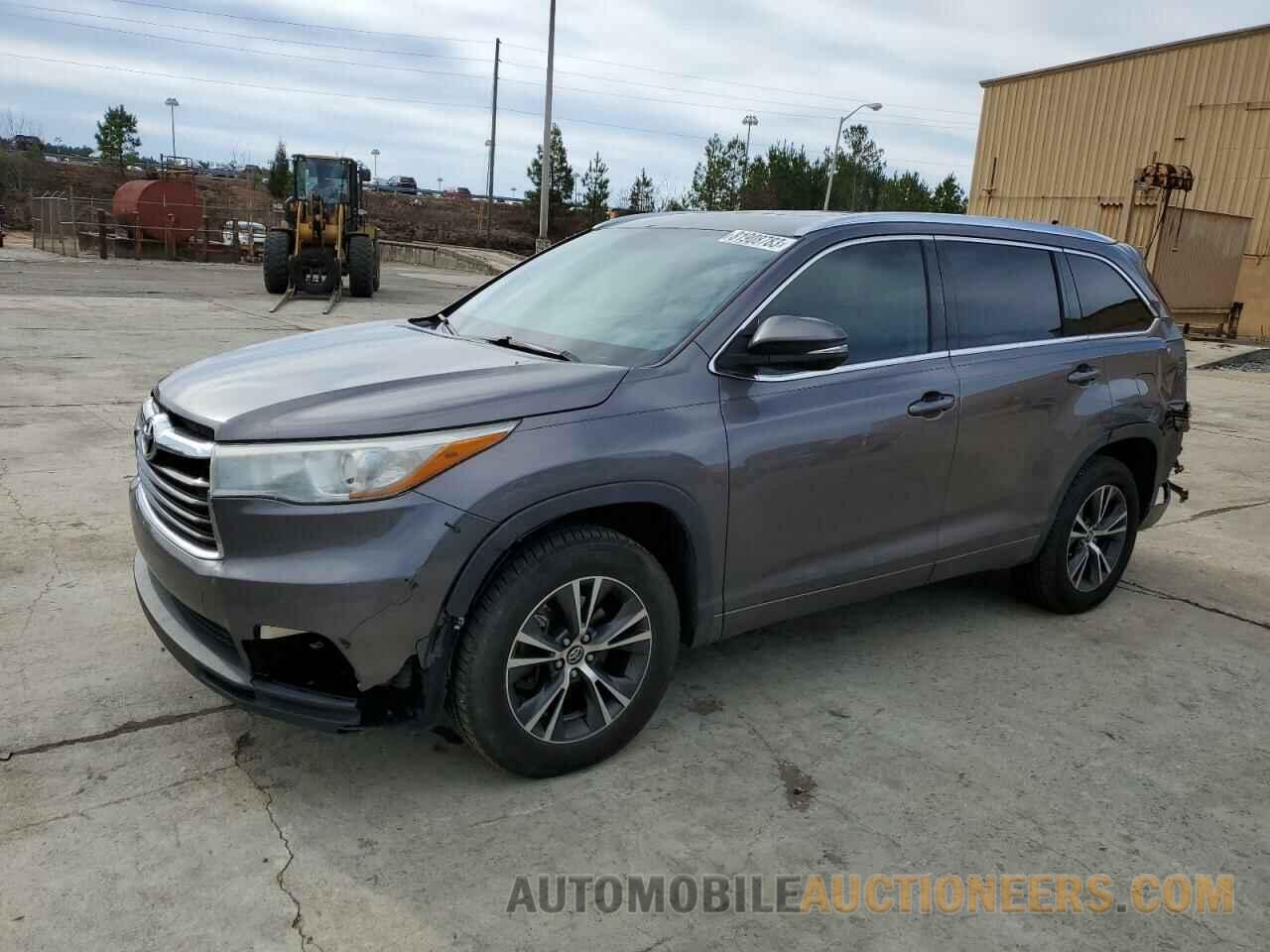 5TDKKRFH0GS152758 TOYOTA HIGHLANDER 2016