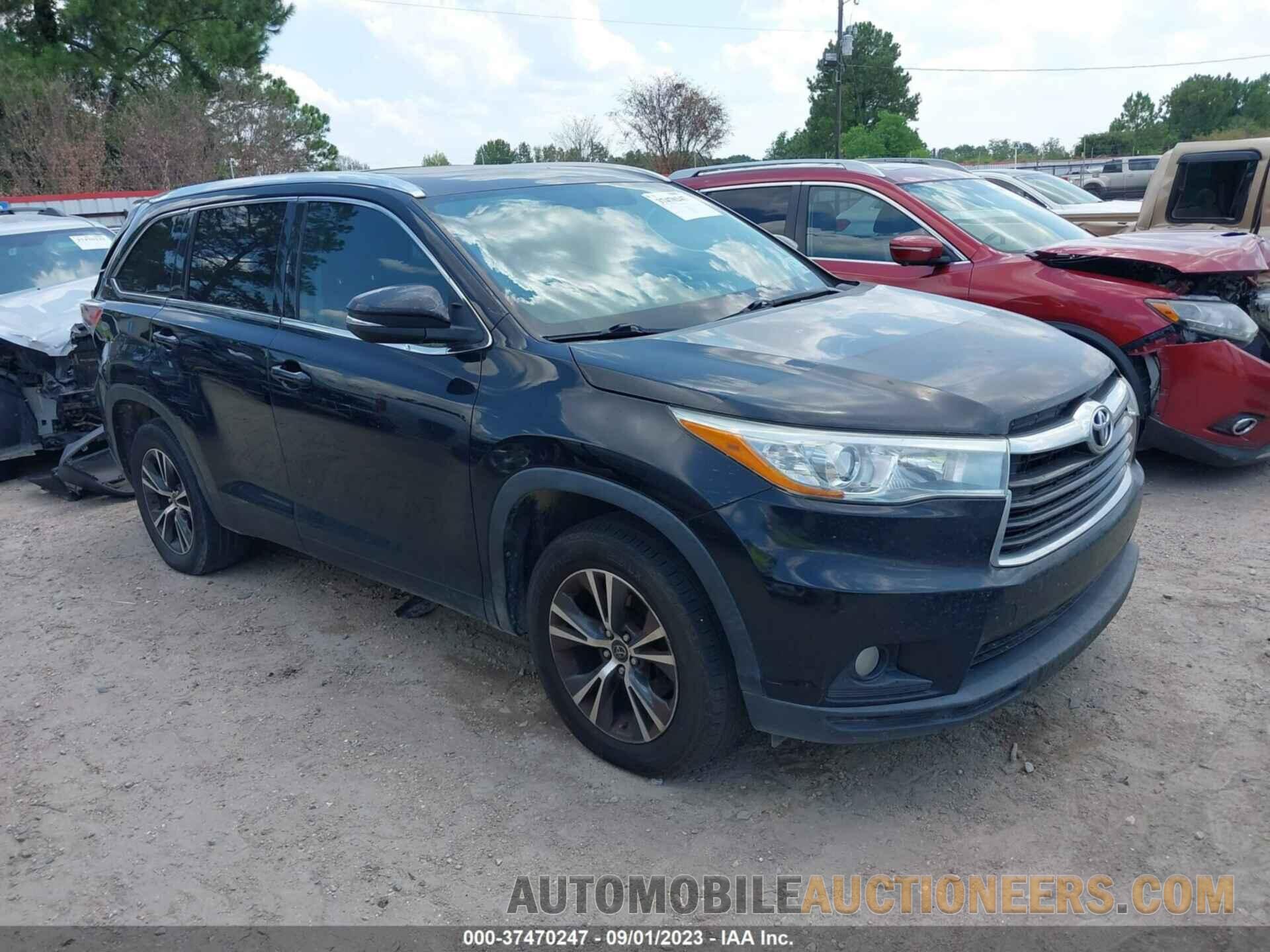 5TDKKRFH0GS157765 TOYOTA HIGHLANDER 2016