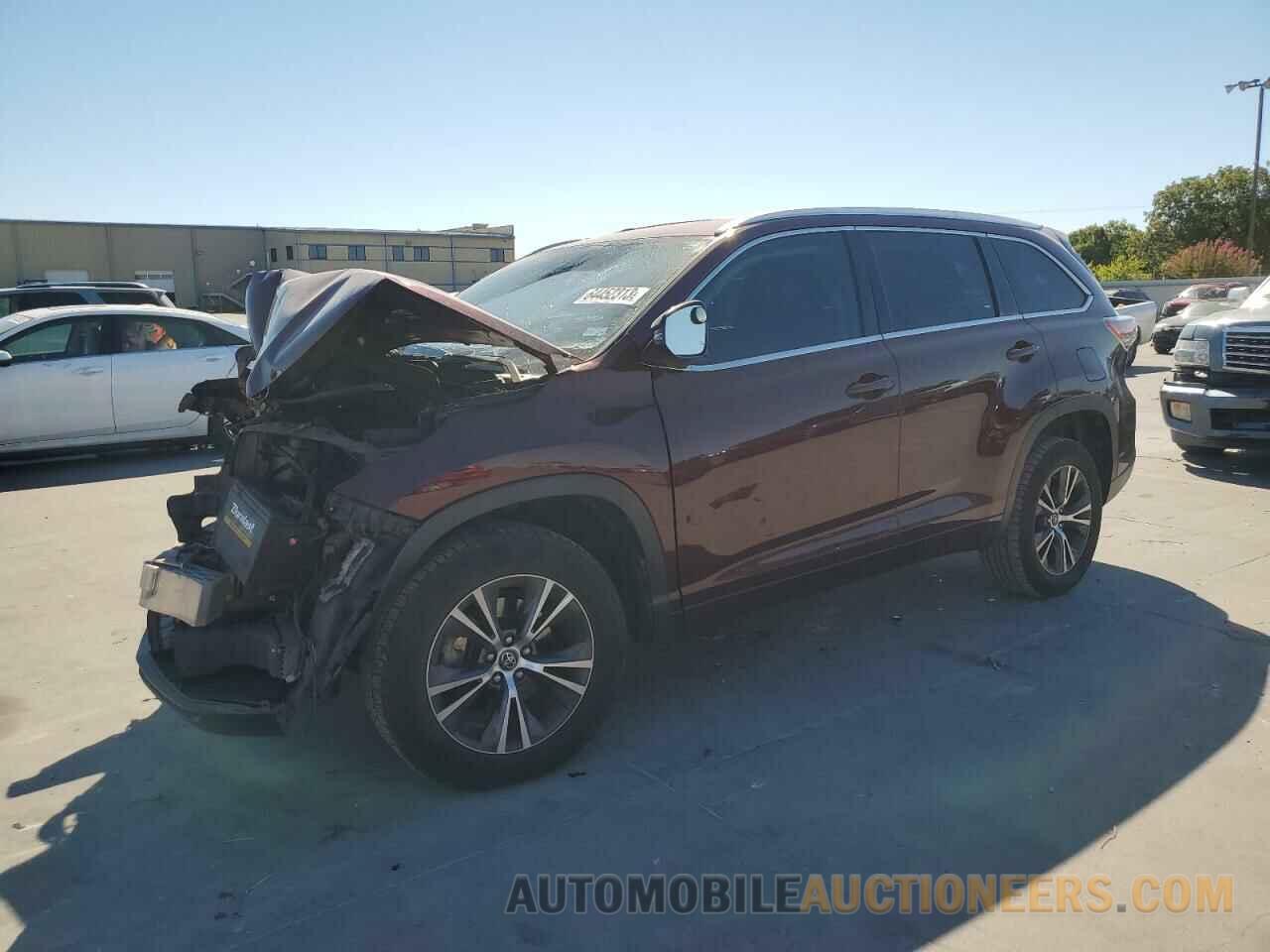 5TDKKRFH0GS185873 TOYOTA HIGHLANDER 2016