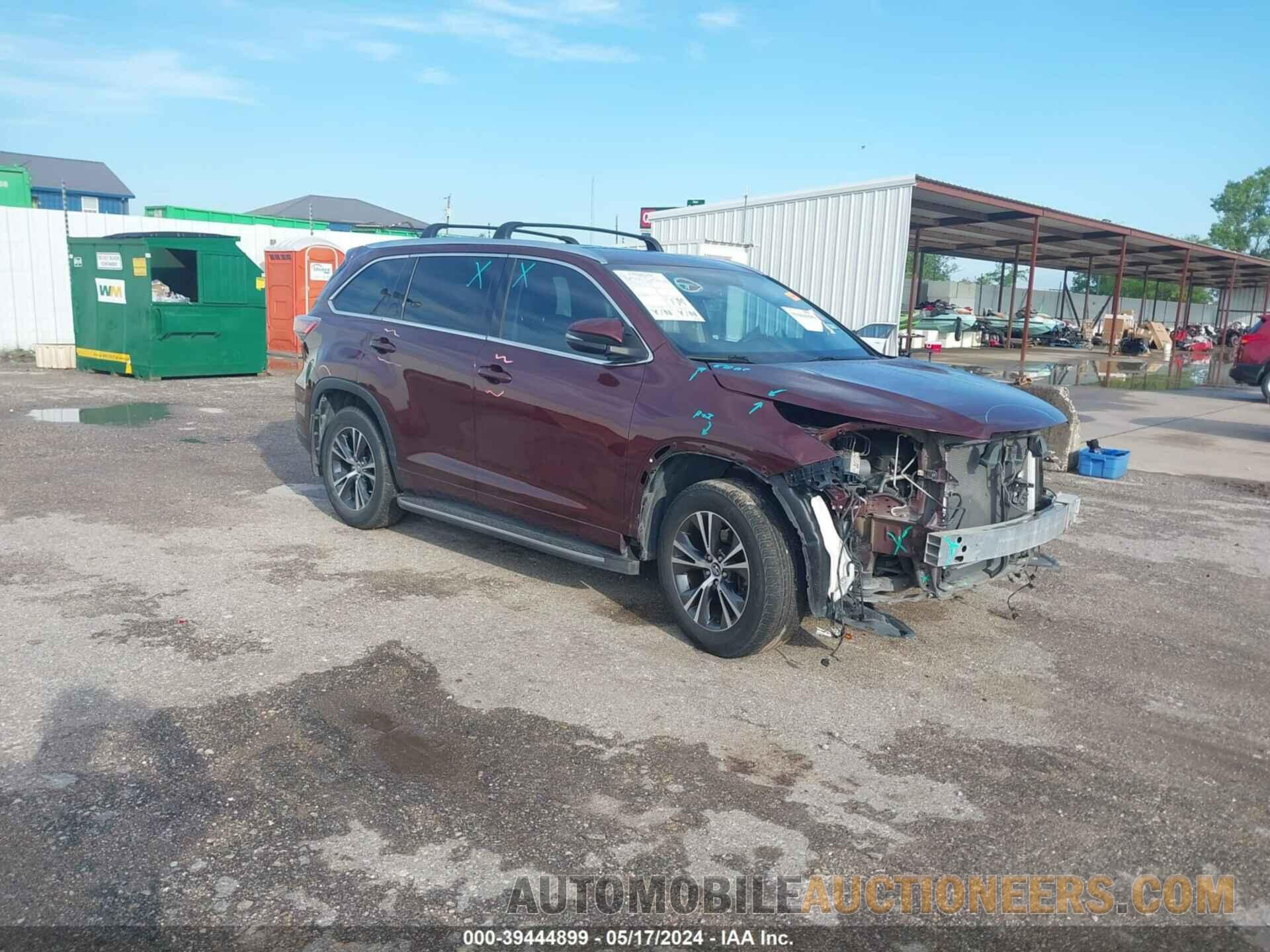 5TDKKRFH0GS187042 TOYOTA HIGHLANDER 2016