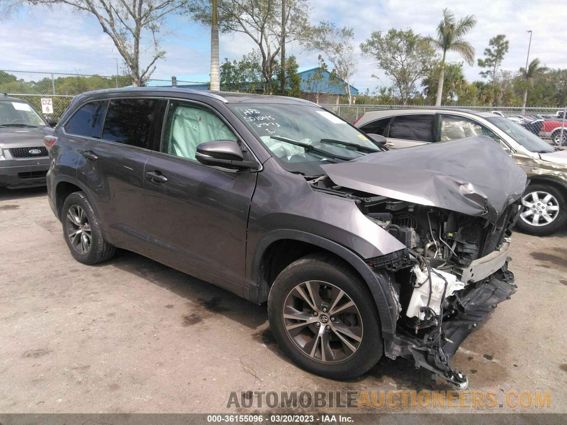 5TDKKRFH0GS501045 TOYOTA HIGHLANDER 2016