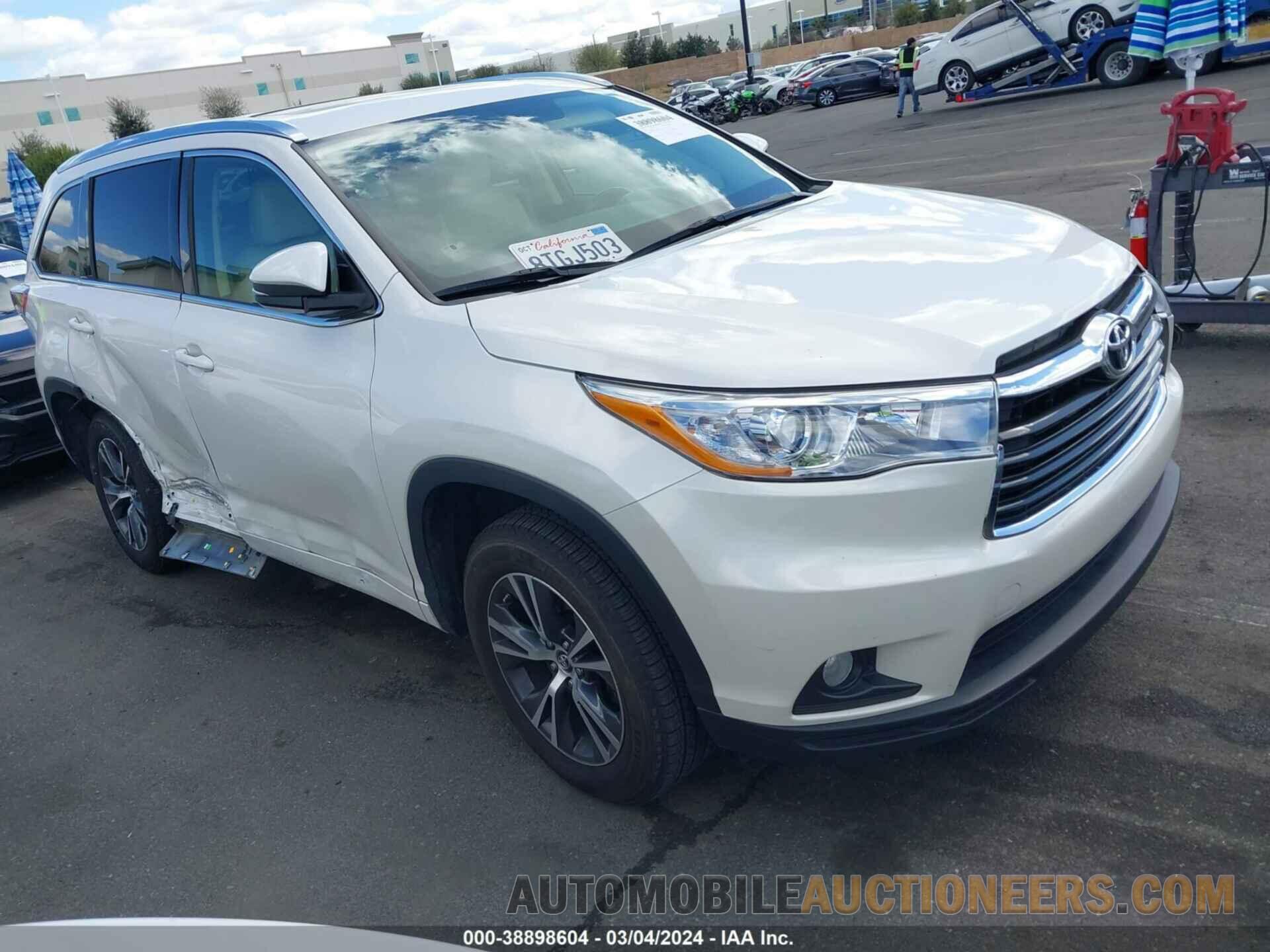 5TDKKRFH0GS503331 TOYOTA HIGHLANDER 2016