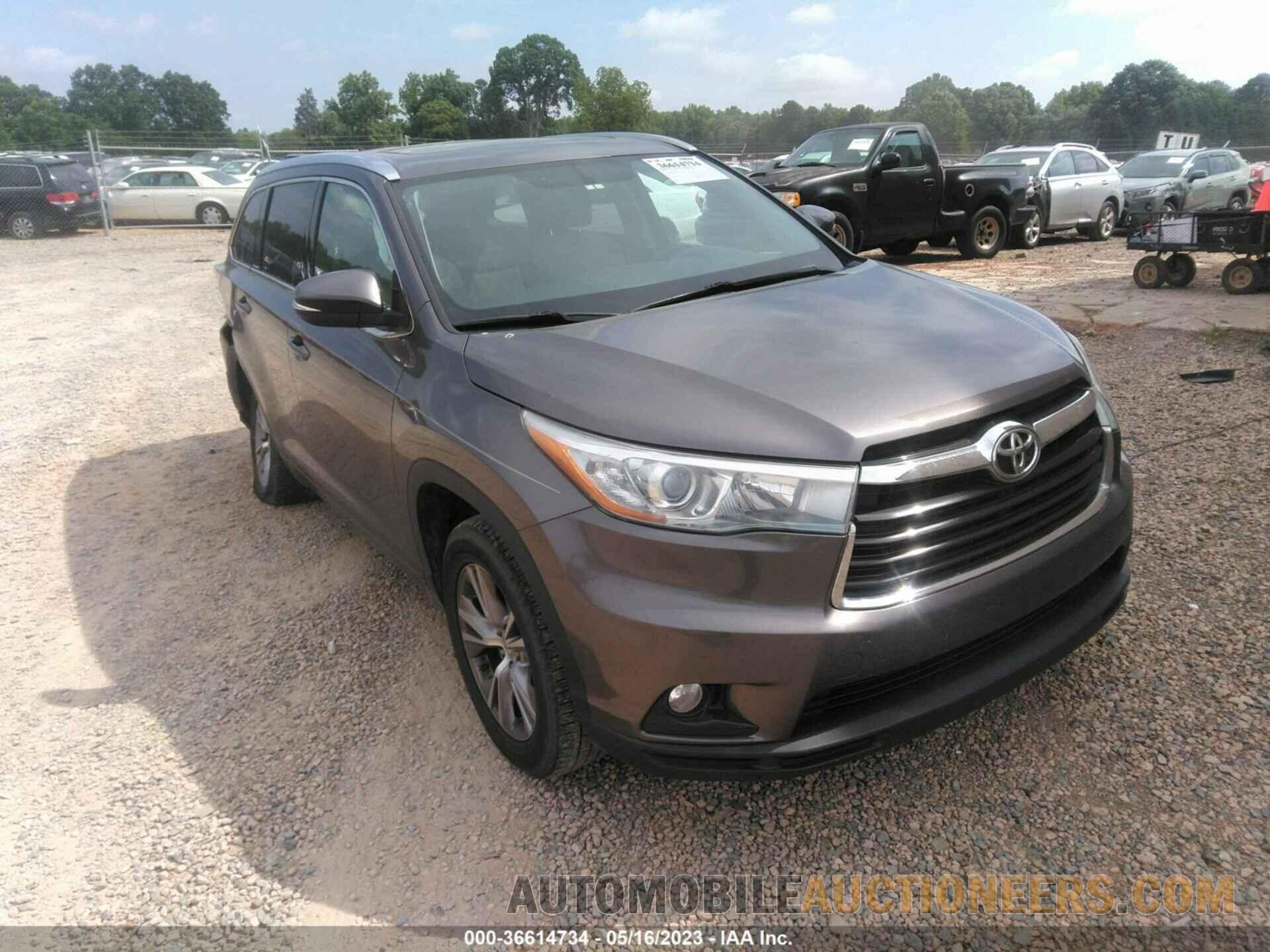 5TDKKRFH1FS041716 TOYOTA HIGHLANDER 2015