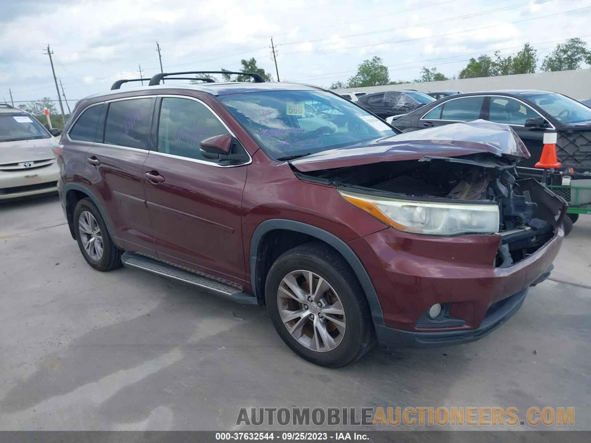 5TDKKRFH1FS055938 TOYOTA HIGHLANDER 2015