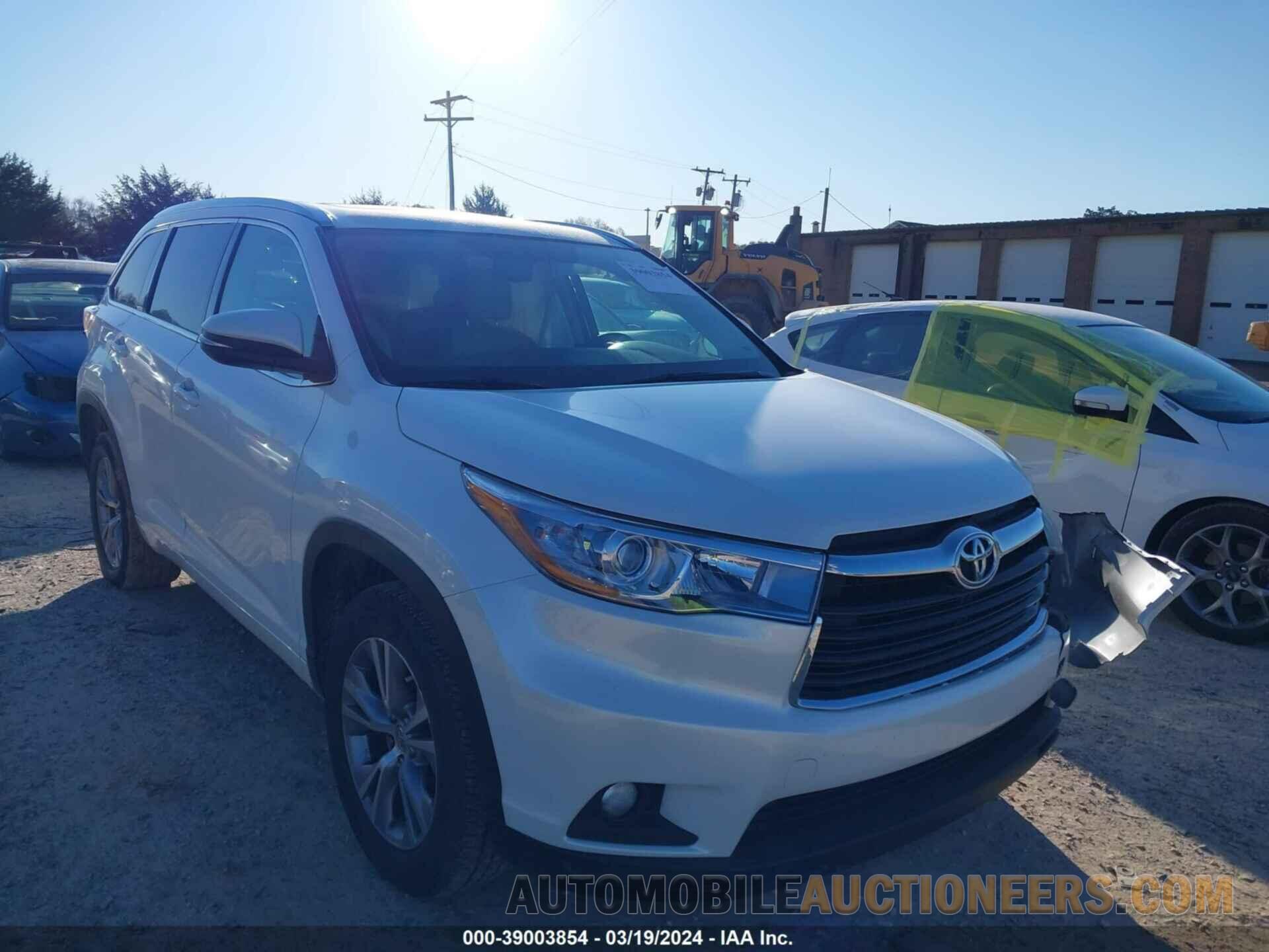 5TDKKRFH1FS062386 TOYOTA HIGHLANDER 2015