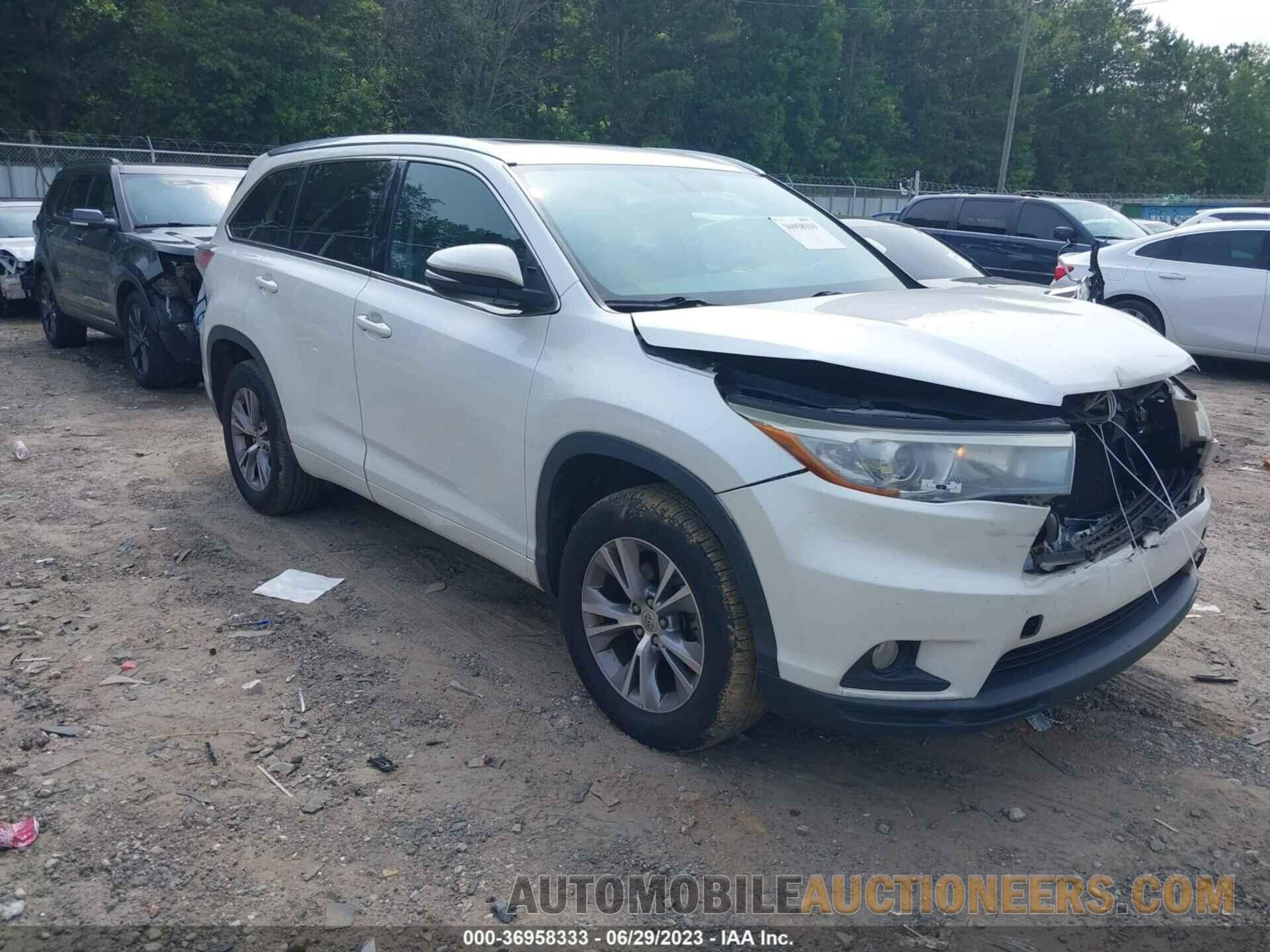 5TDKKRFH1FS076711 TOYOTA HIGHLANDER 2015