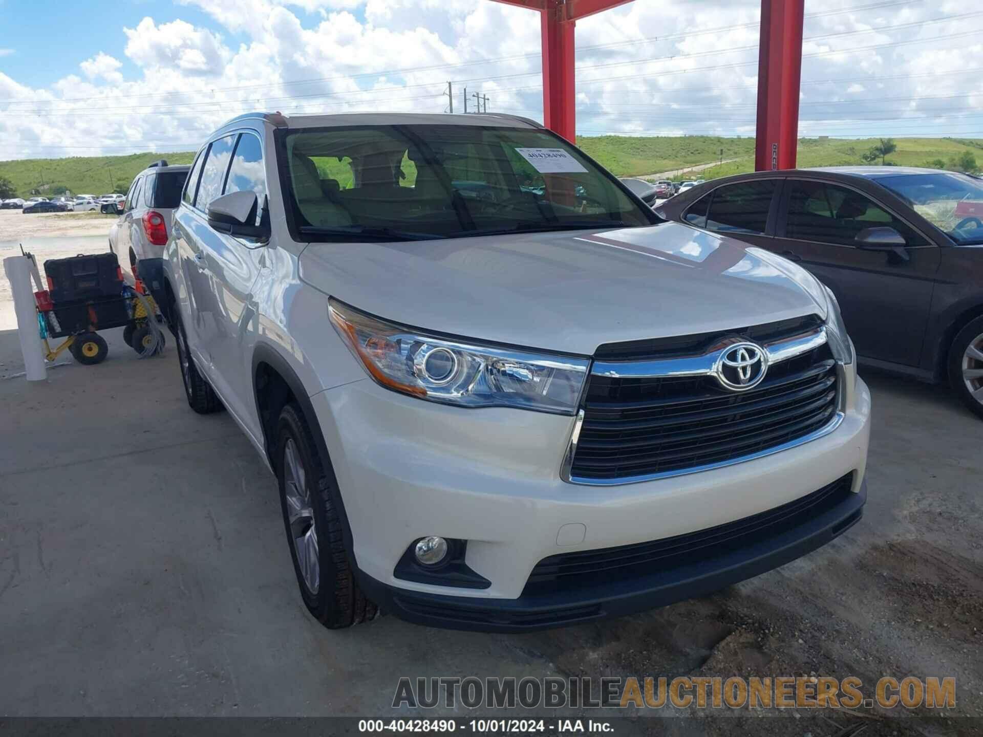 5TDKKRFH1FS087224 TOYOTA HIGHLANDER 2015