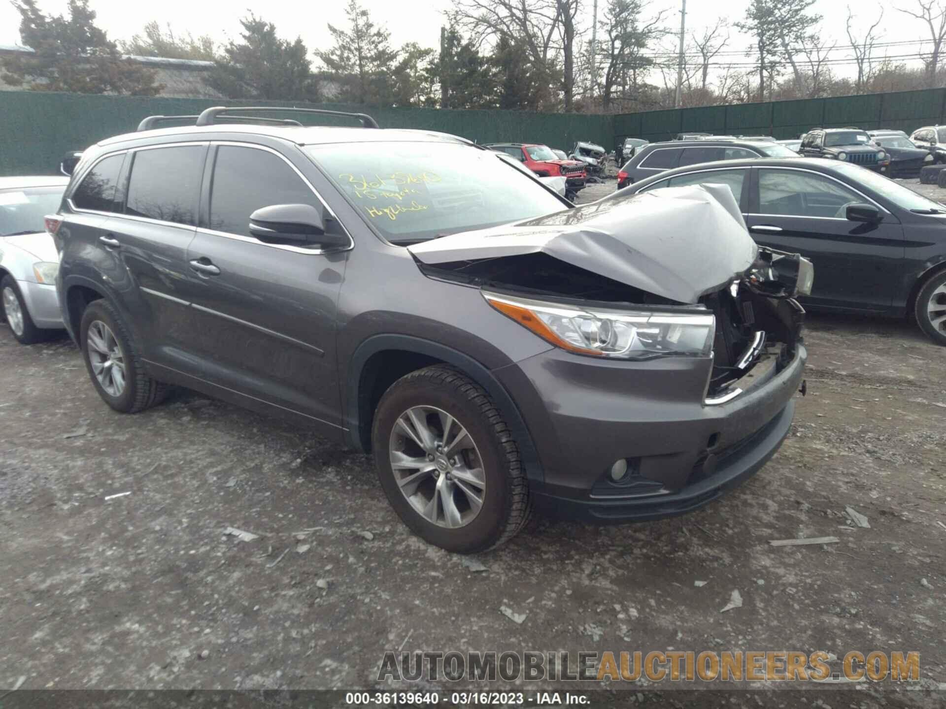 5TDKKRFH1FS094321 TOYOTA HIGHLANDER 2015