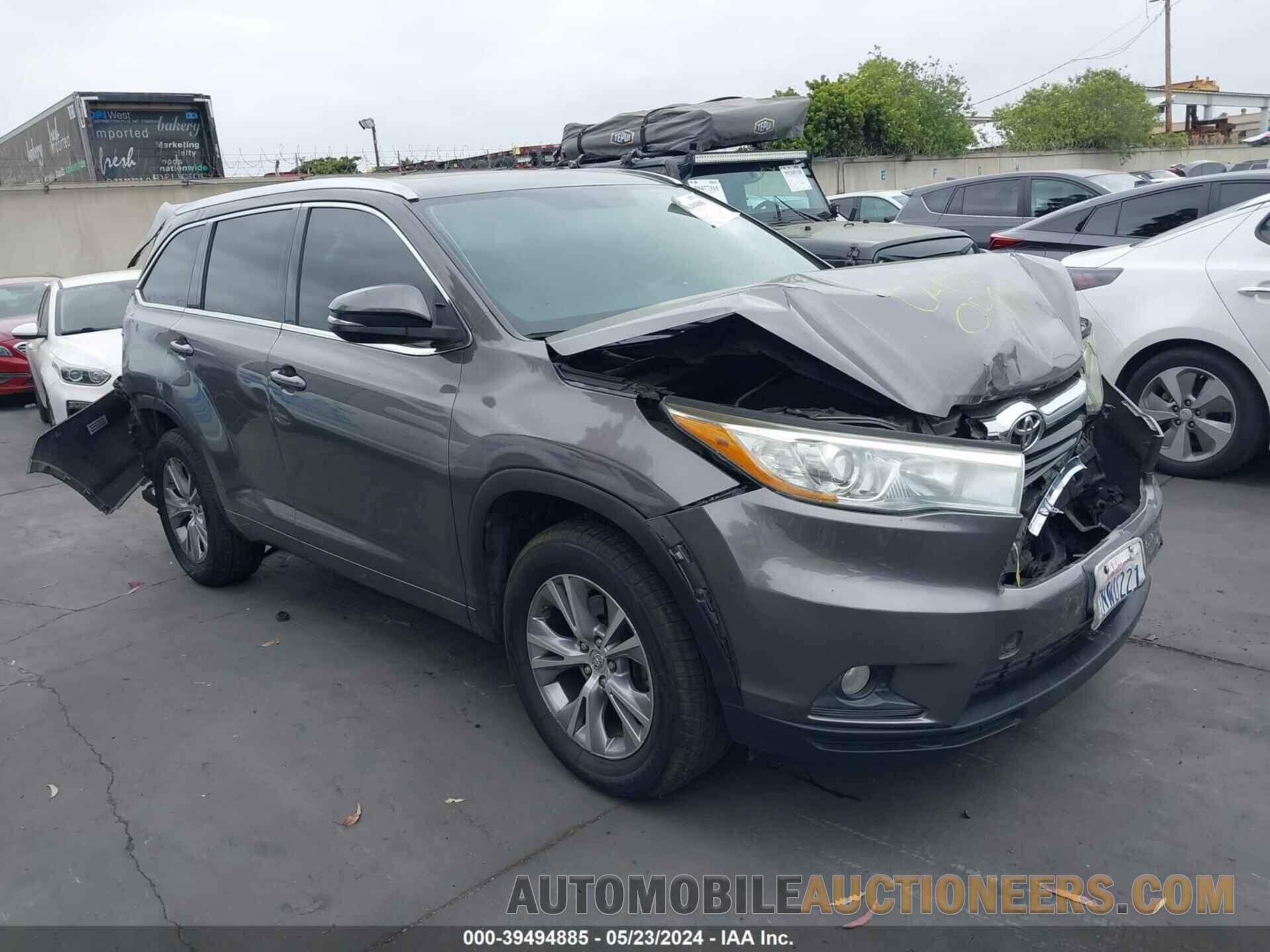 5TDKKRFH1FS112106 TOYOTA HIGHLANDER 2015