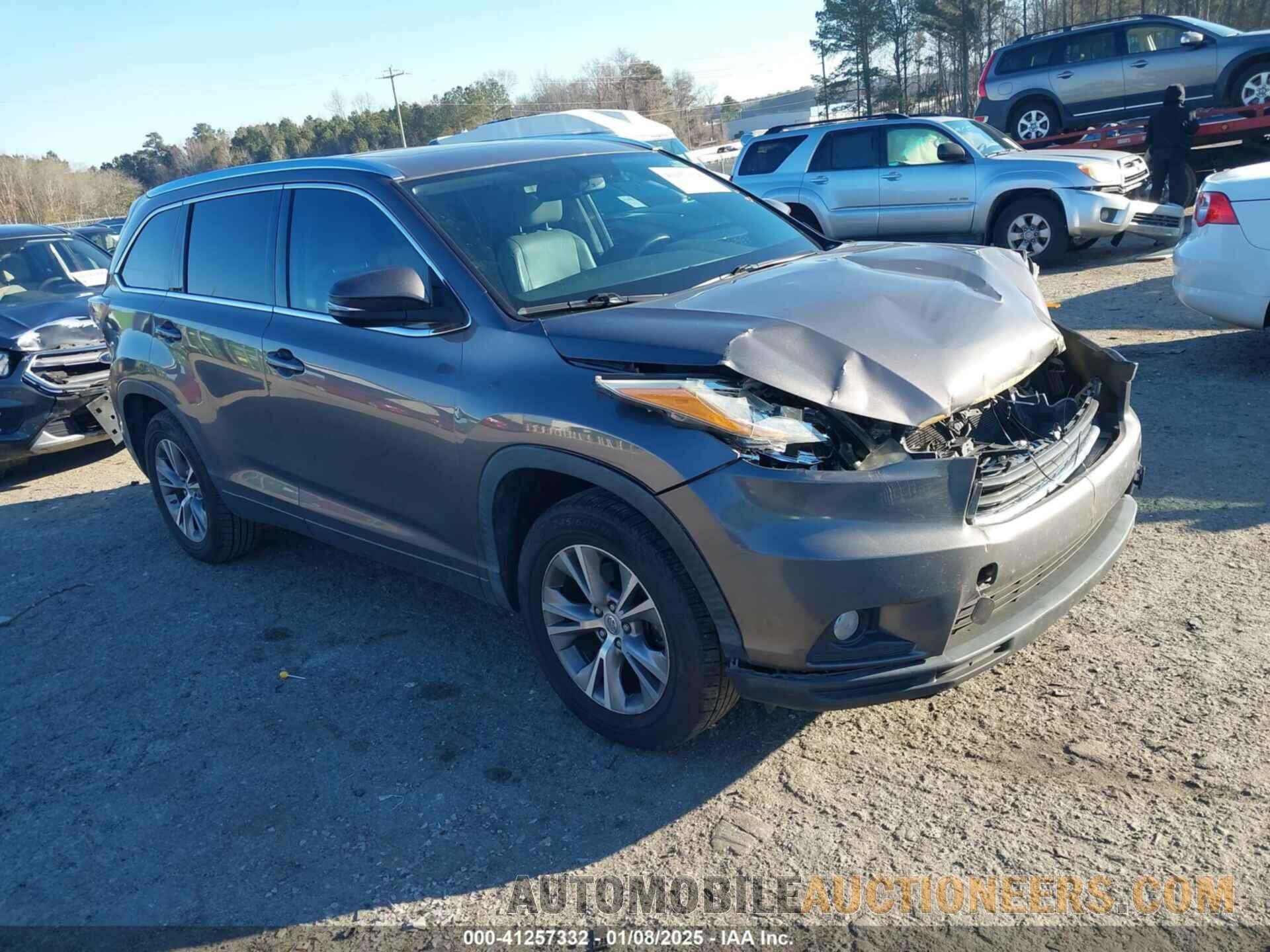 5TDKKRFH1FS117967 TOYOTA HIGHLANDER 2015